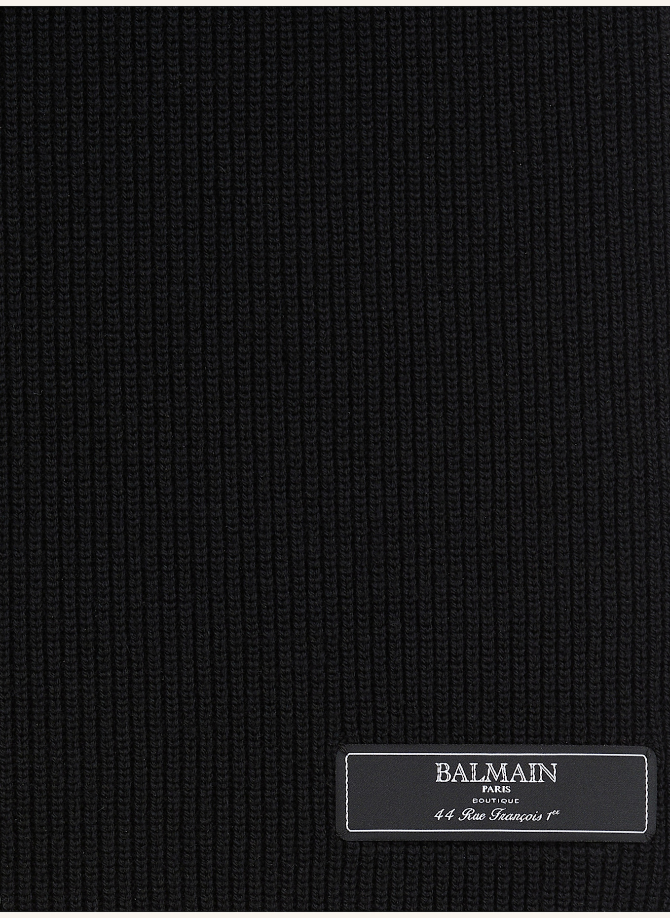 BALMAIN Balmain Paris Wollschal: SCHWARZ