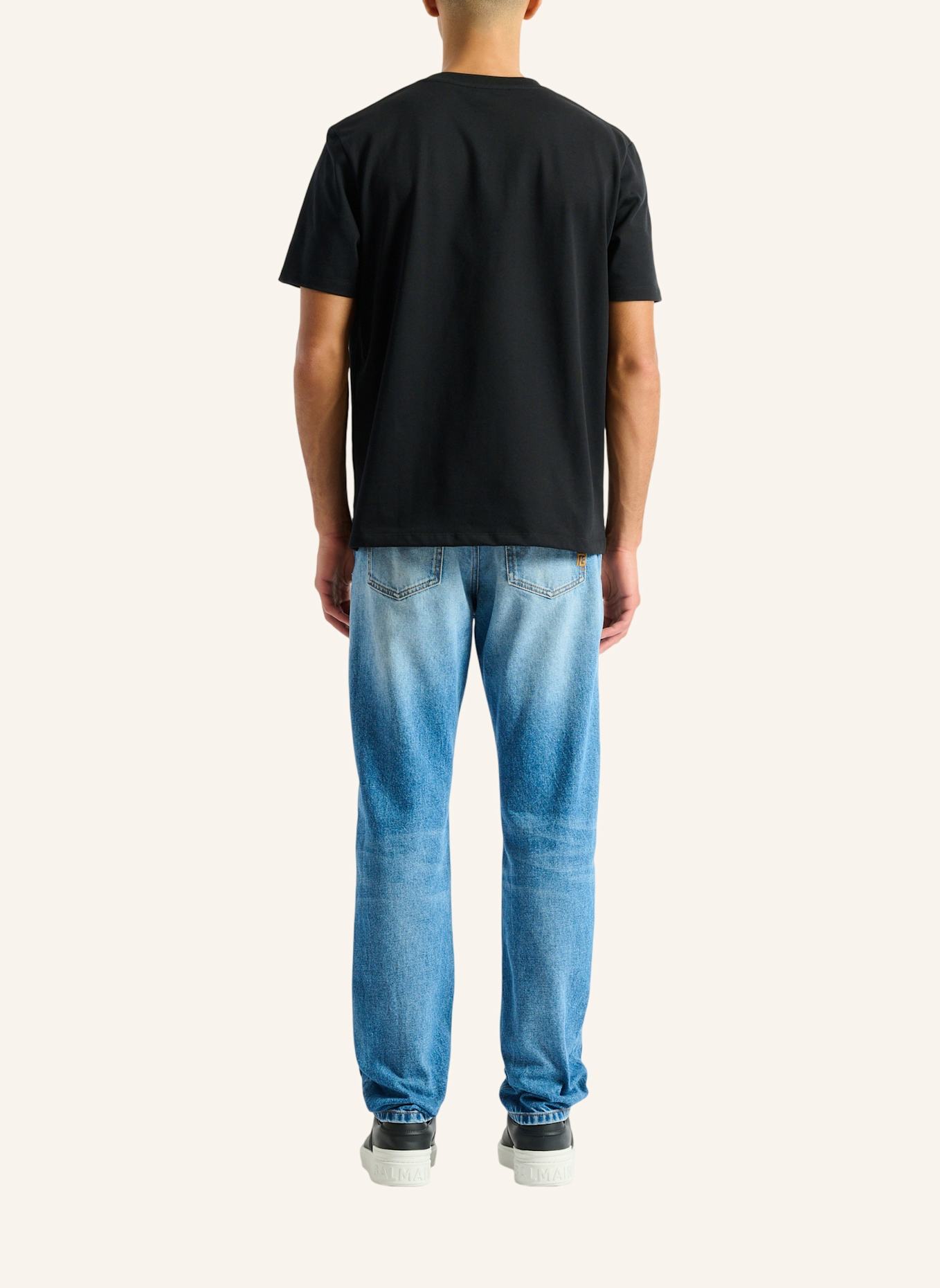 BALMAIN 2er-Pack Balmain Vintage T-Shirts: SCHWARZ