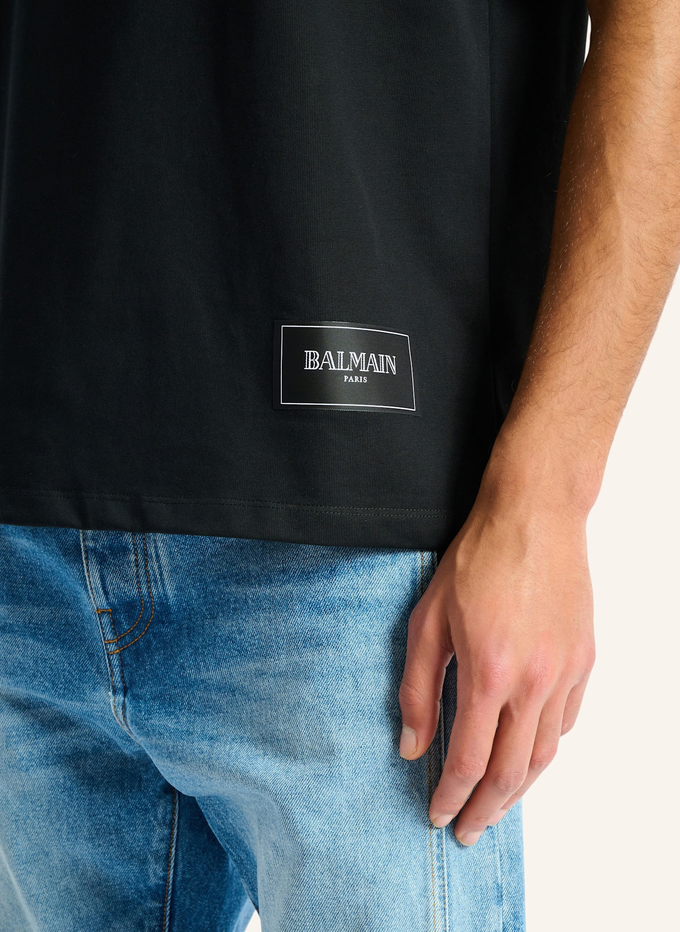 BALMAIN 2er-Pack Balmain Vintage T-Shirts: SCHWARZ