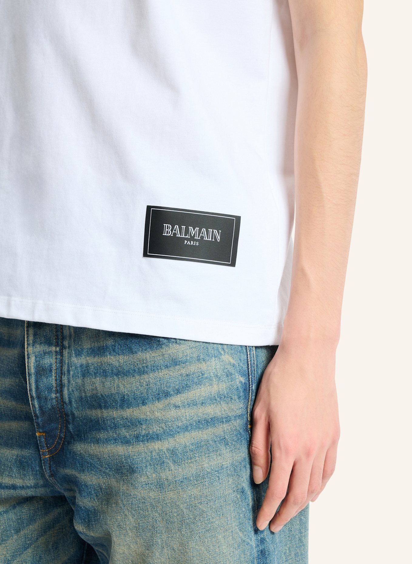 BALMAIN 2er-Pack Balmain Vintage T-Shirts: WEISS