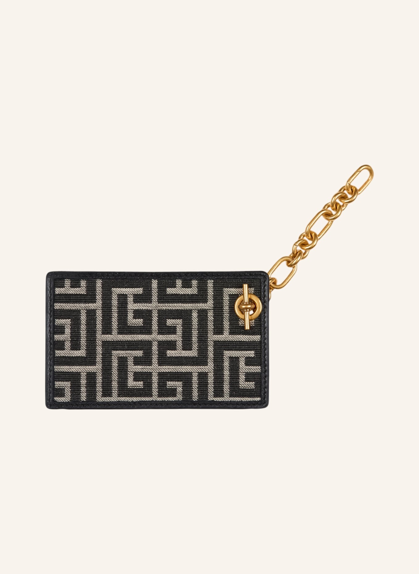 BALMAIN Kartenetui Pulse aus Monogramm-Jacquard: SCHWARZ
