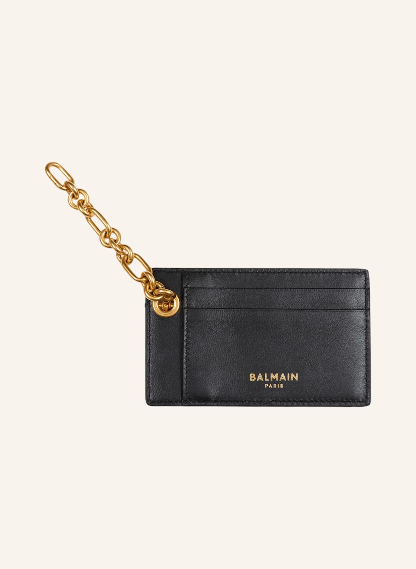BALMAIN Pulse Kartenetui aus Monogramm-Jacquard: SCHWARZ