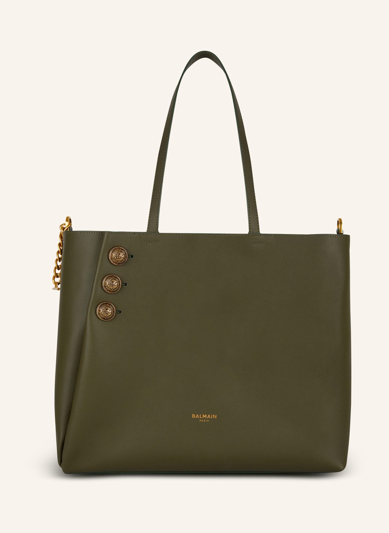 BALMAIN Shopper EMBLÈME, Farbe: KHAKI (Bild 1)