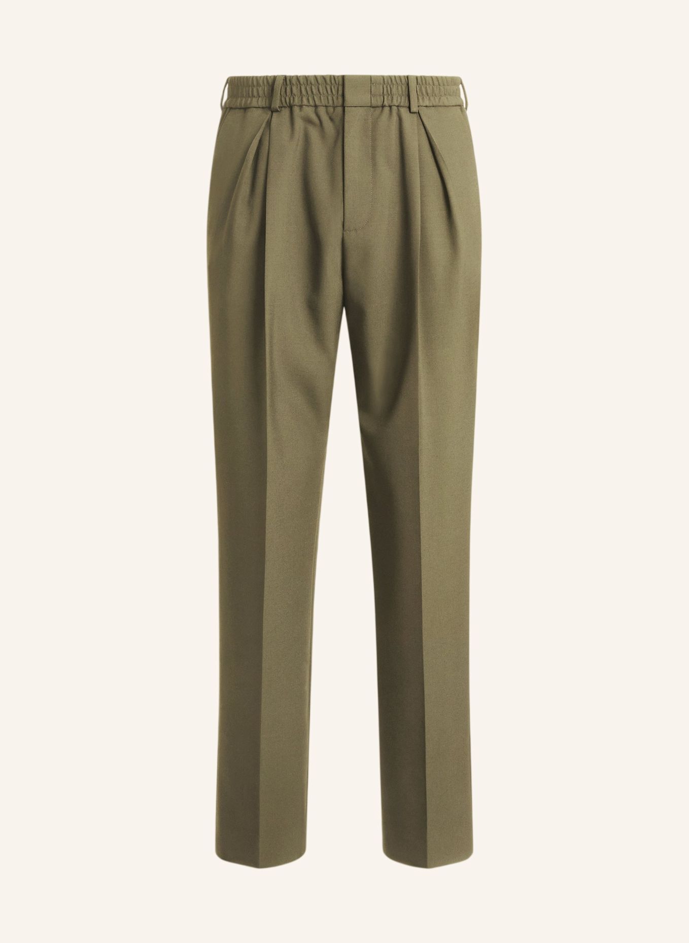 BALMAIN Wollhose mit elastischem Bund: GRÜN
