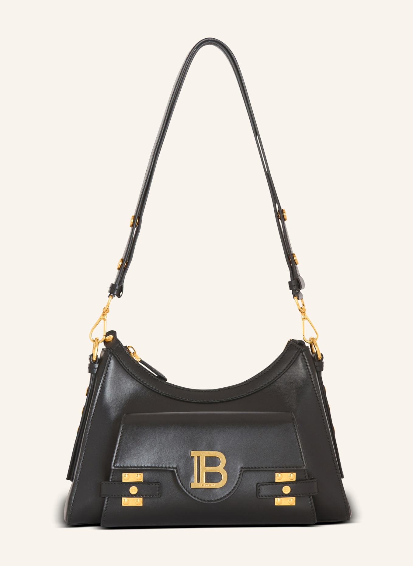 BALMAIN Hobo-Tasche B-BUZZ HOBO, Farbe: SCHWARZ (Bild 1)