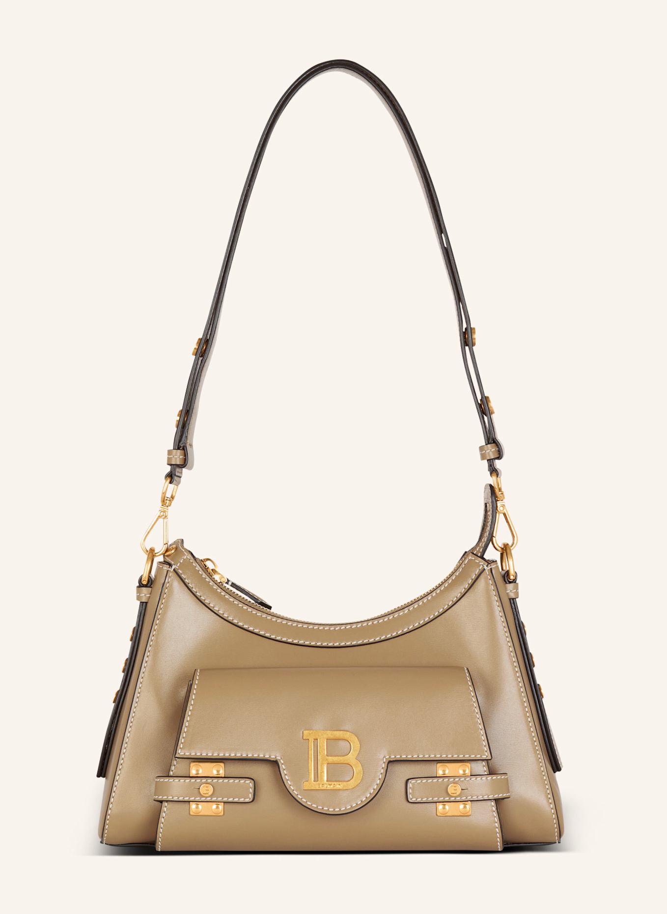 BALMAIN Hobo-Bag B-BUZZ HOBO, Farbe: BRAUN (Bild 1)