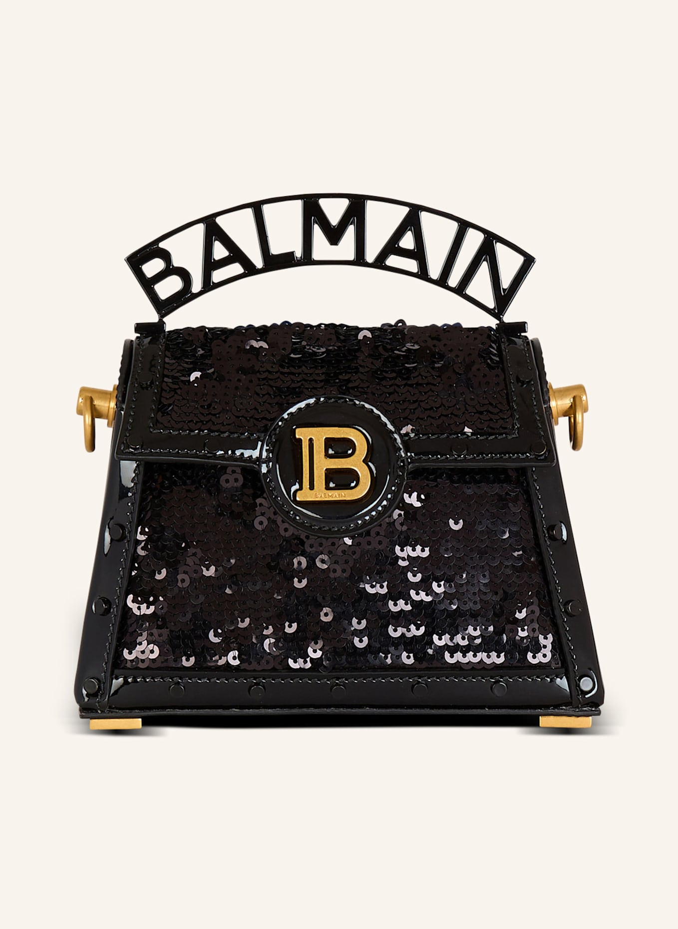 BALMAIN Umhängetasche B-BUZZ DYNASTY mit Pailletten, Farbe: SCHWARZ (Bild 1)