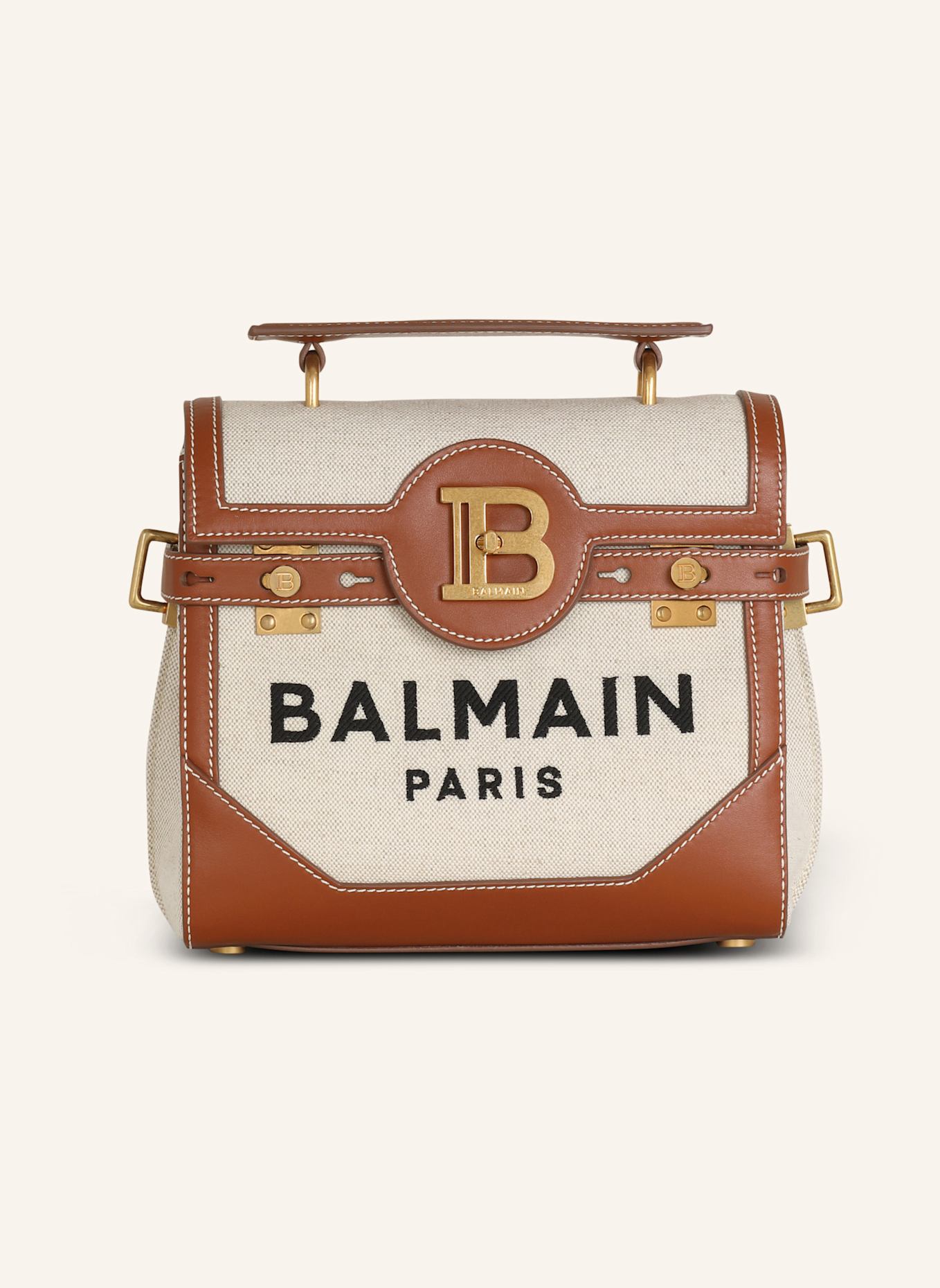 BALMAIN Handtasche B-BUZZ 23, Farbe: BEIGE (Bild 1)