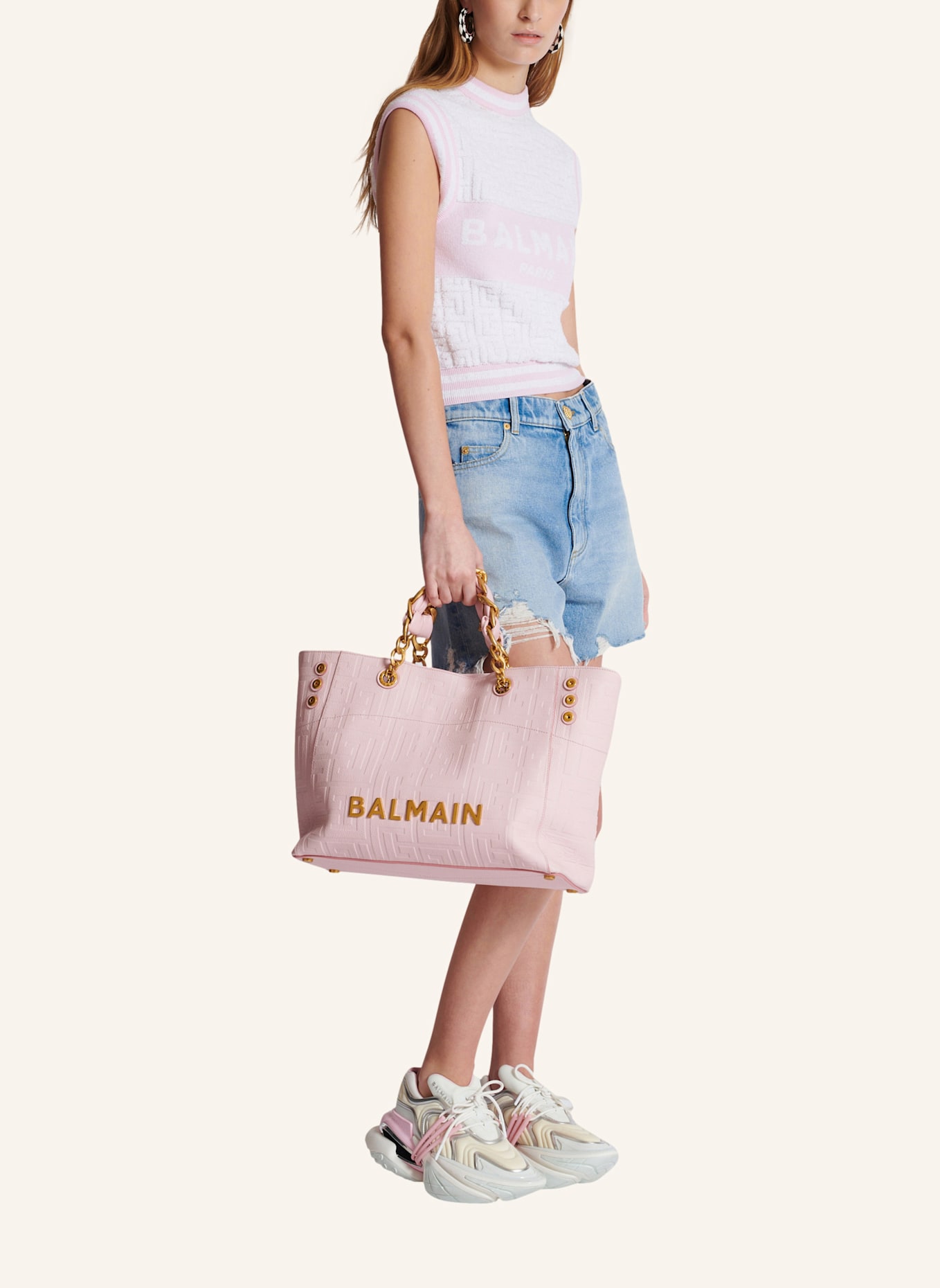 BALMAIN Shopper 1945 SOFT, Farbe: PINK (Bild 4)