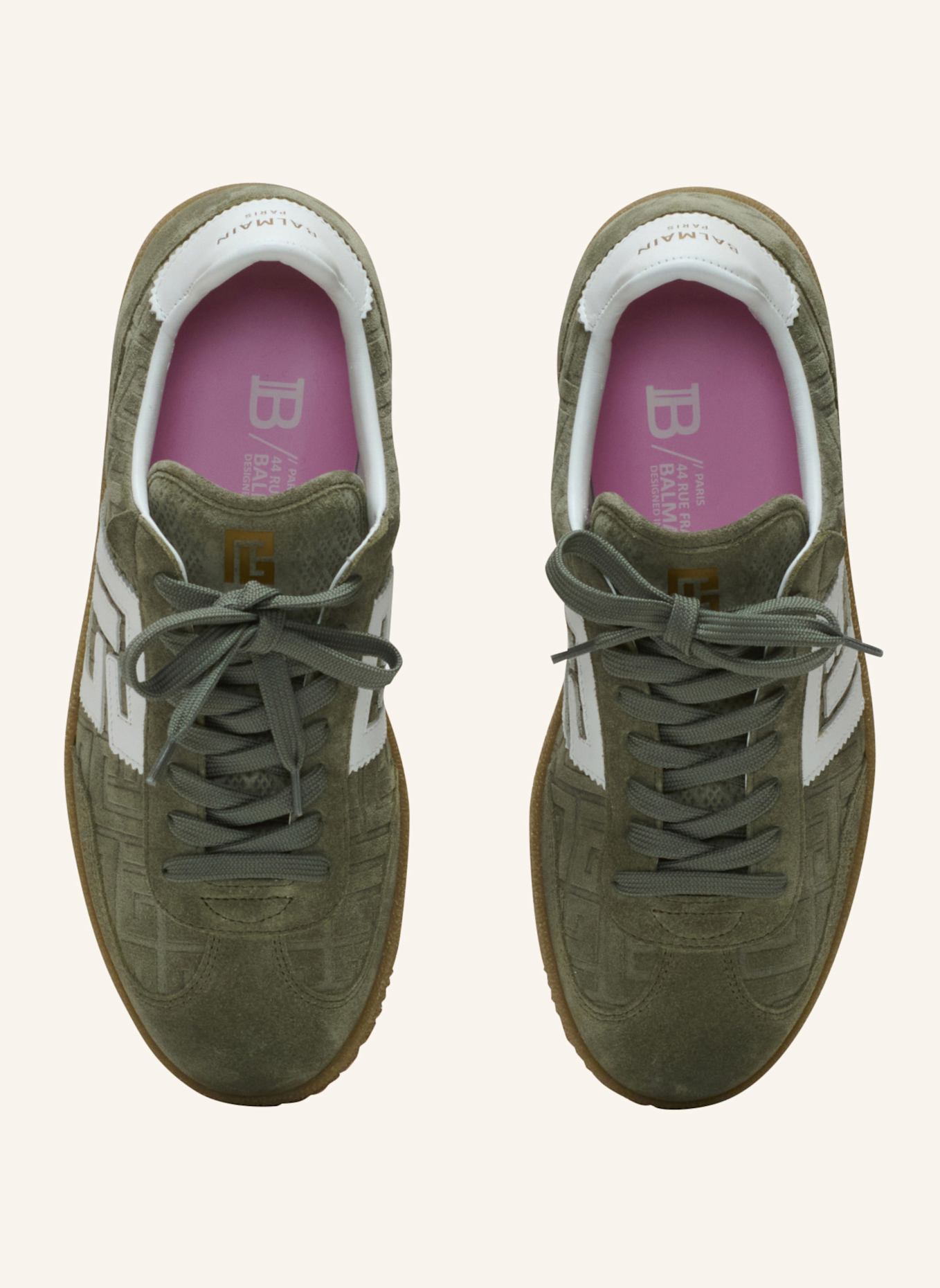 BALMAIN Sneaker BALMAIN SWAN, Farbe: KHAKI (Bild 3)