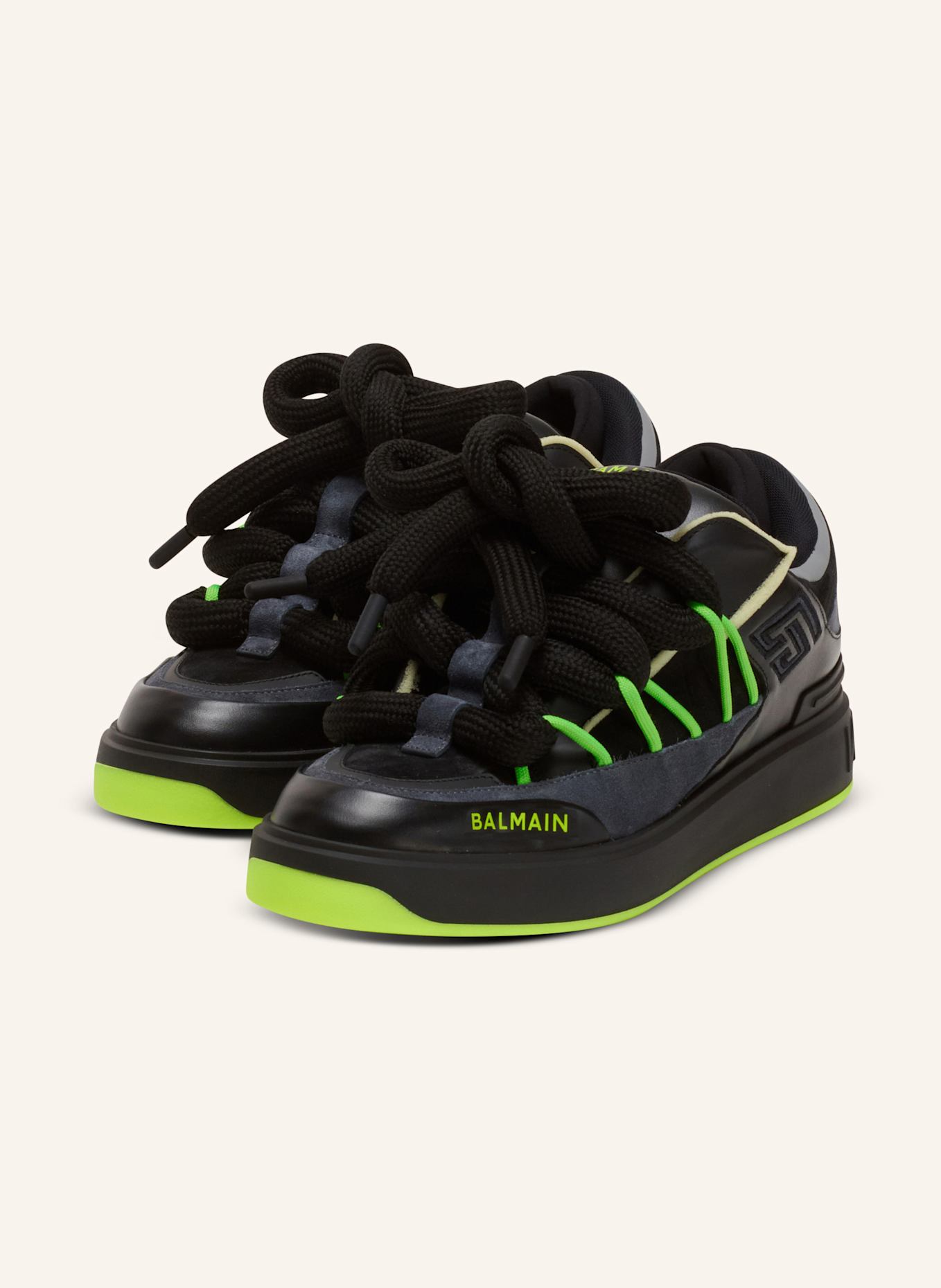 BALMAIN Sneaker B-COURT PUFFY SKATE, Farbe: SCHWARZ (Bild 1)