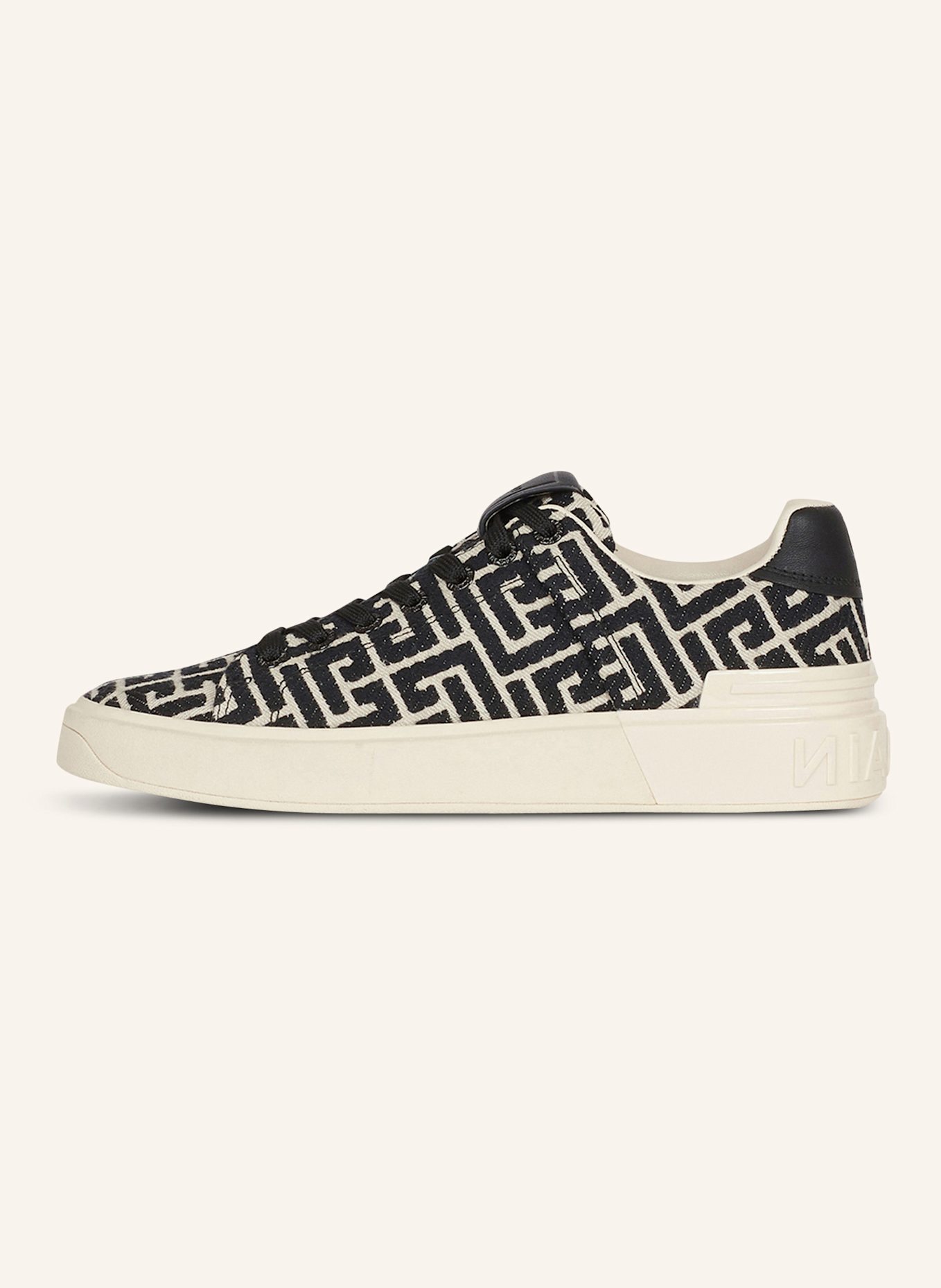 BALMAIN Sneakers B-Court mit Jacquard-Monogramm, Farbe: SCHWARZ (Bild 1)