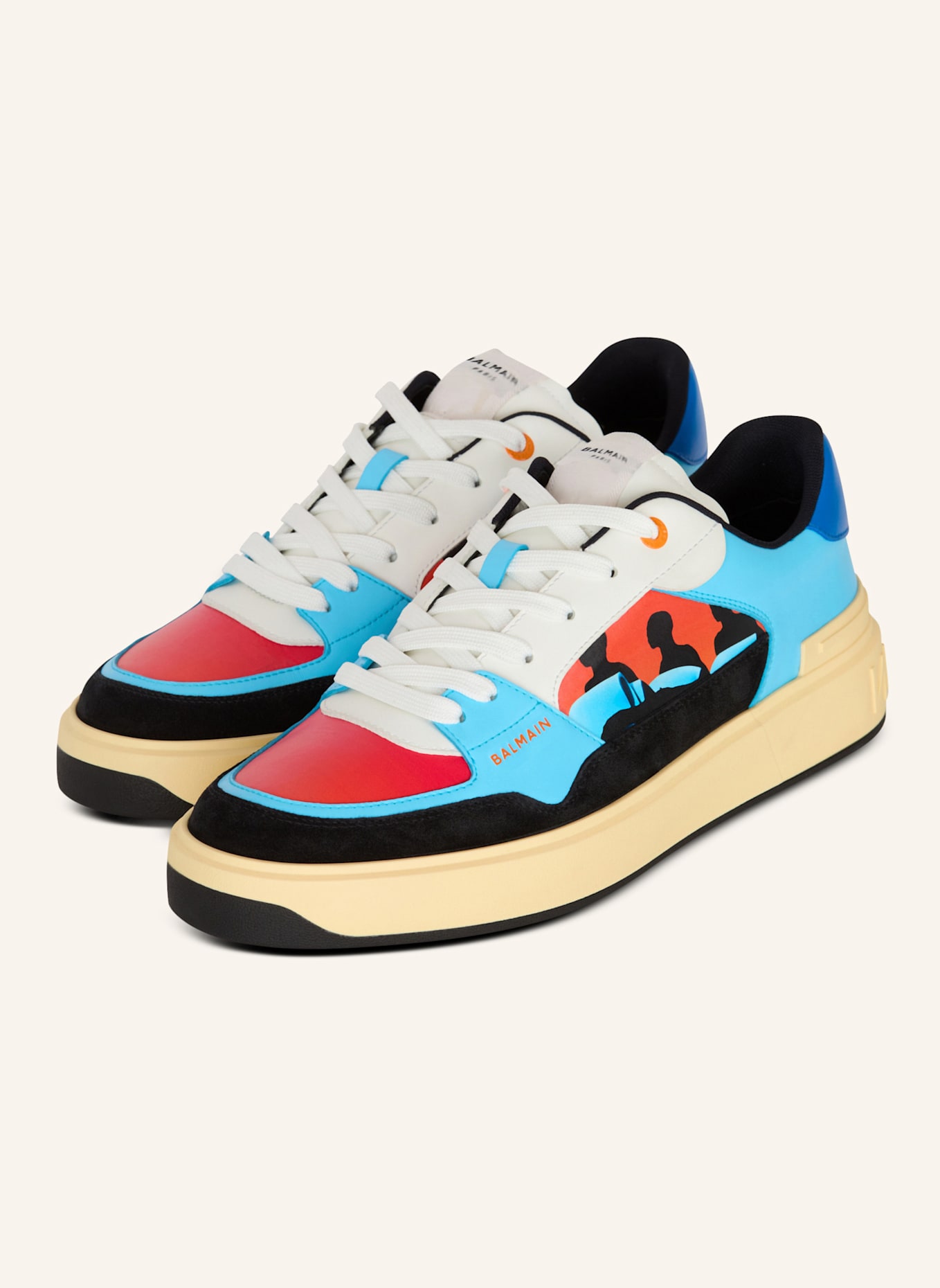 BALMAIN Sneaker B-COURT FLIP, Farbe: DUNKELGRÜN (Bild 1)