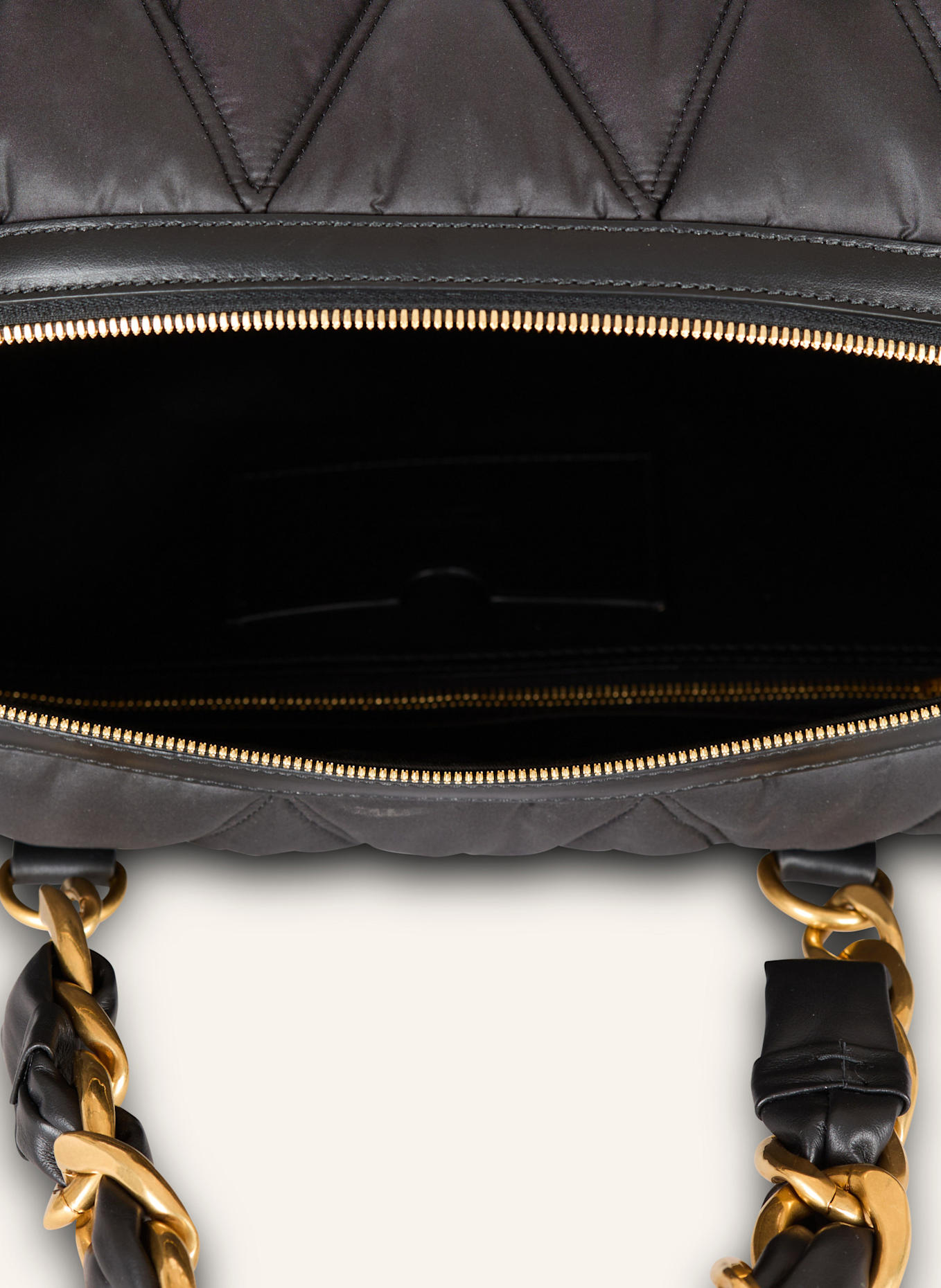 BALMAIN Reisetasche aus gestepptem Nylon mit Diamond-Muster: SCHWARZ
