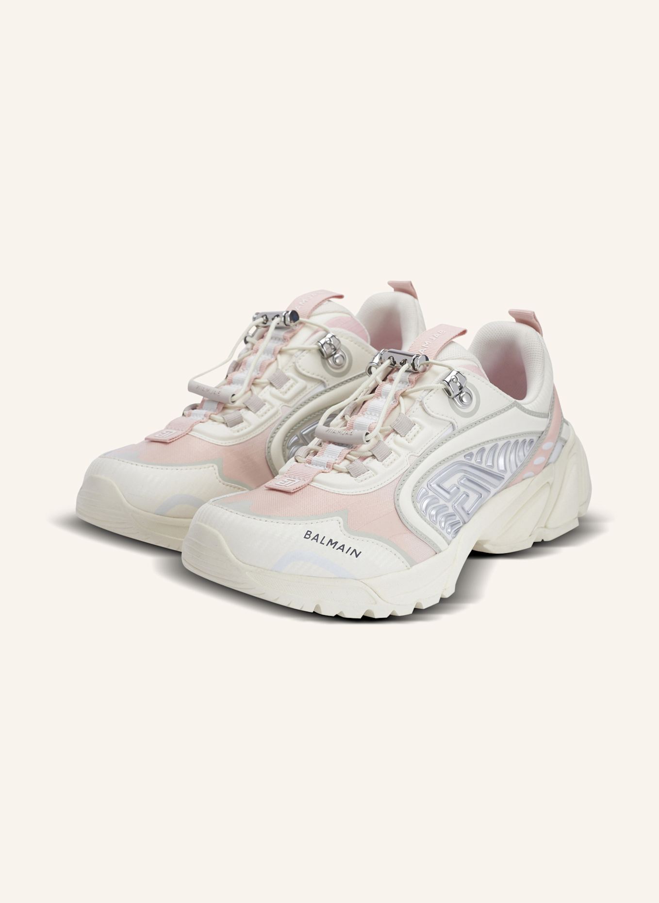 BALMAIN Sneakers Cosmic Dust aus technischen Materialien: KHAKI