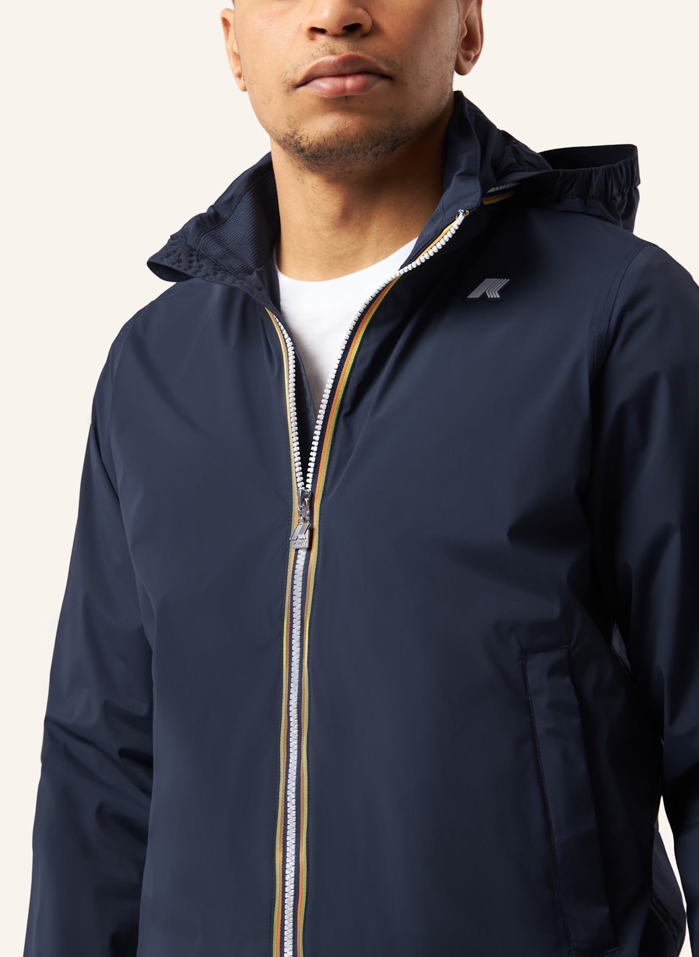 K-WAY Funktionsjacke AMAURY STRETCH NYLON JERSEY: BLAU
