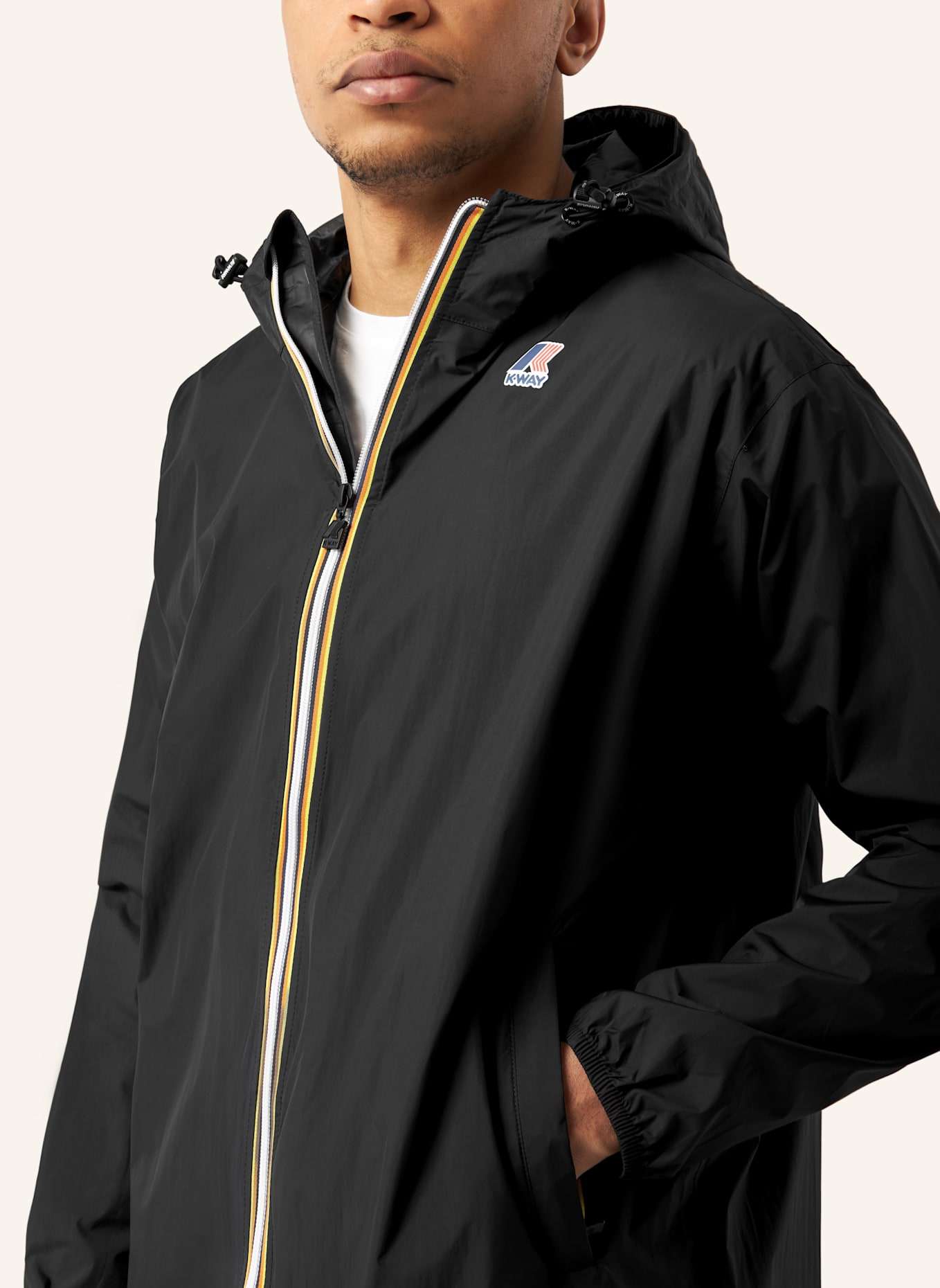 K-WAY Regenmantel LE VRAI 4.0 EIFFEL EAST: SCHWARZ