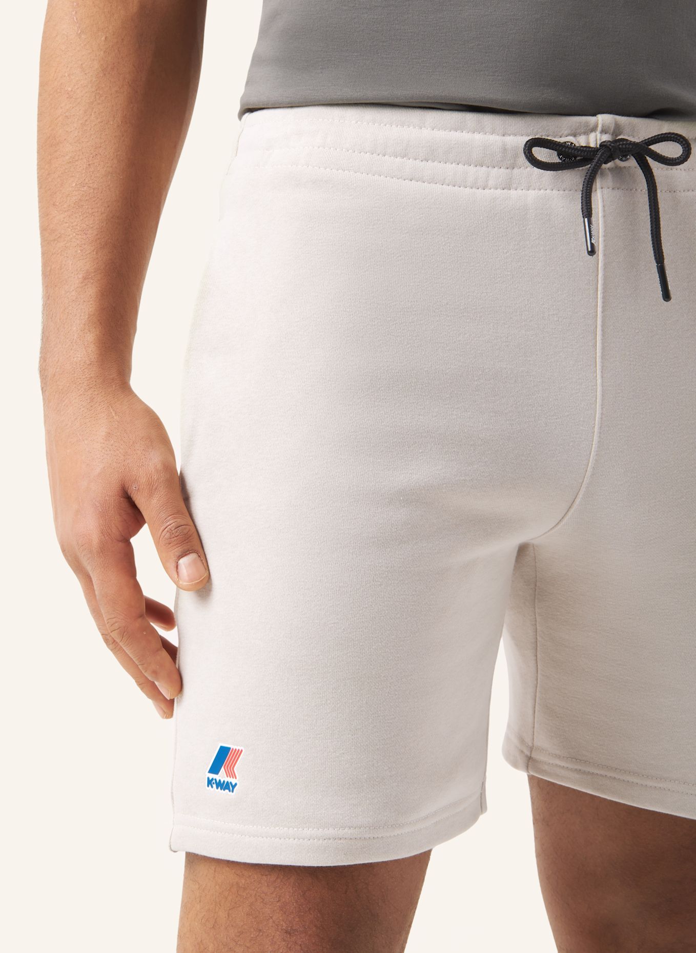 K-WAY Sweatshorts LE VRAI DORIAN POLY COTTON: BEIGE