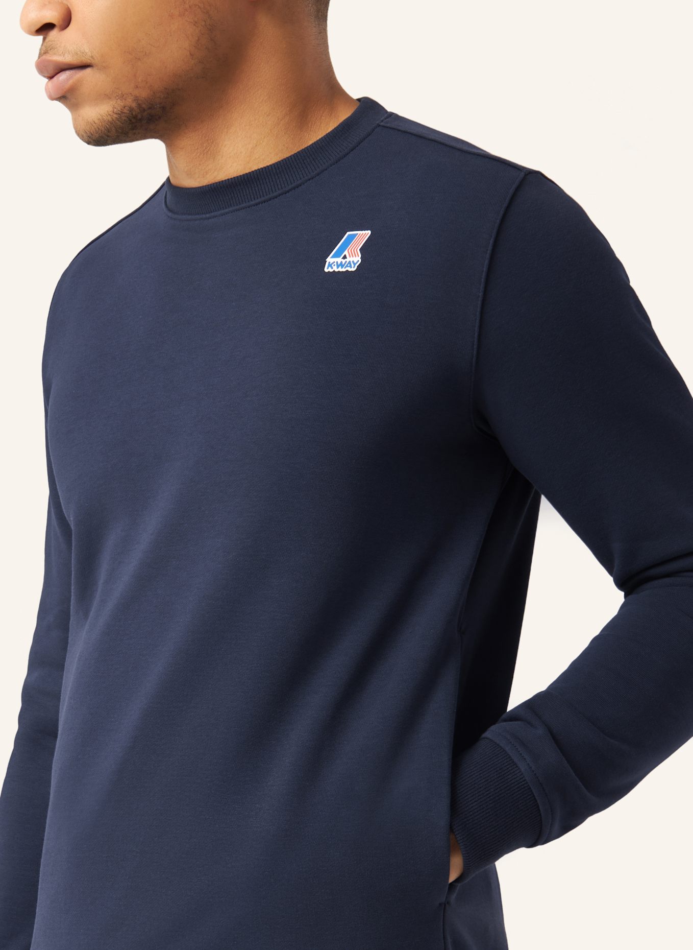 K-WAY Sweatshirt LE VRAI AUGUSTE POLY COTTON: BLAU