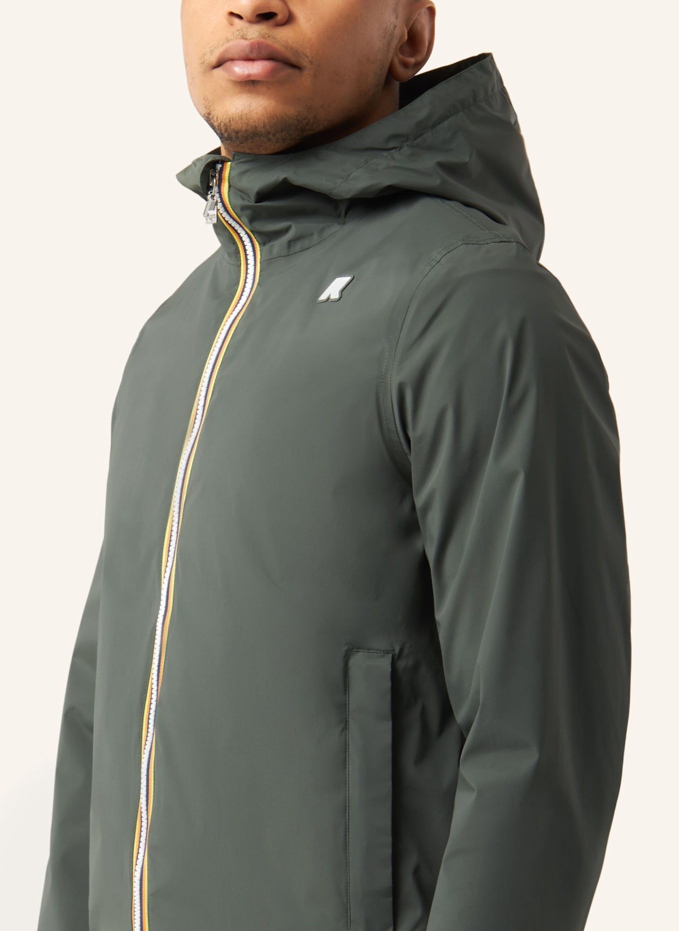 K-WAY Funktionsjacke JACK STRETCH NYLON JERSEY: DUNKELGRÜN