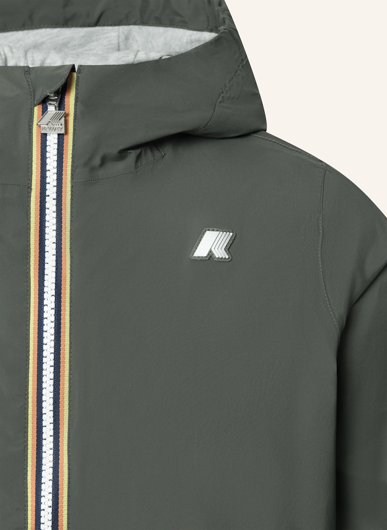 K-WAY Funktionsjacke P. JACK STRETCH NYLON JERSEY: DUNKELGRÜN