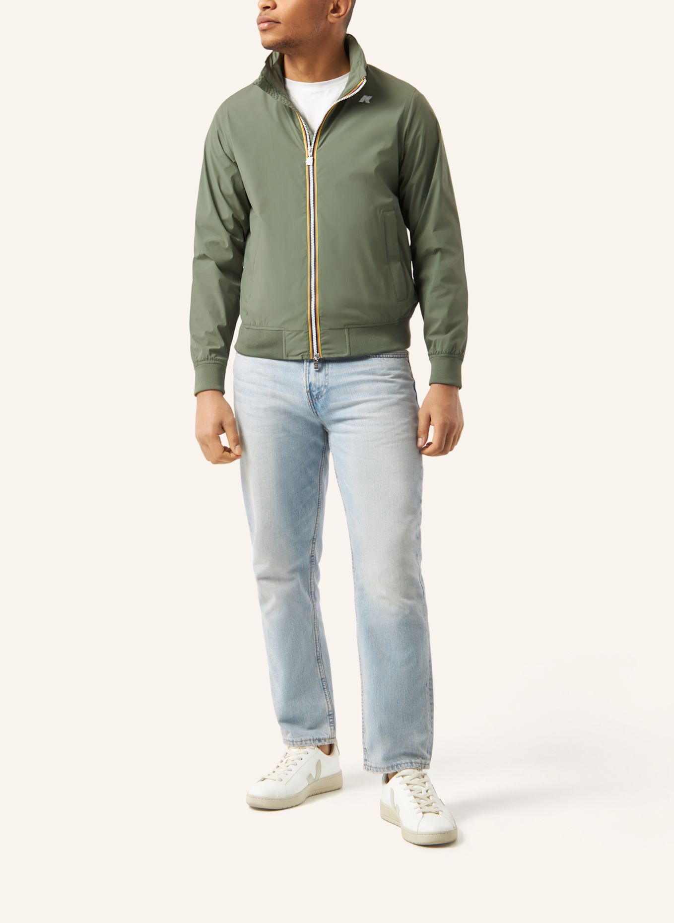 K-WAY Funktionsjacke AMAURY STRETCH NYLON JERSEY: GRÜN