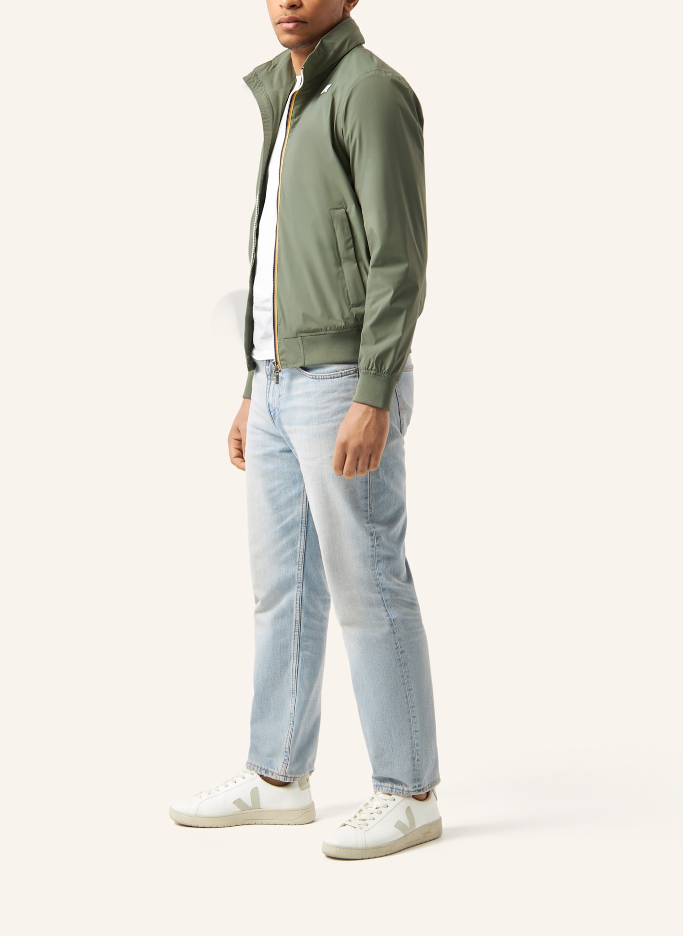 K-WAY Funktionsjacke AMAURY STRETCH NYLON JERSEY: GRÜN