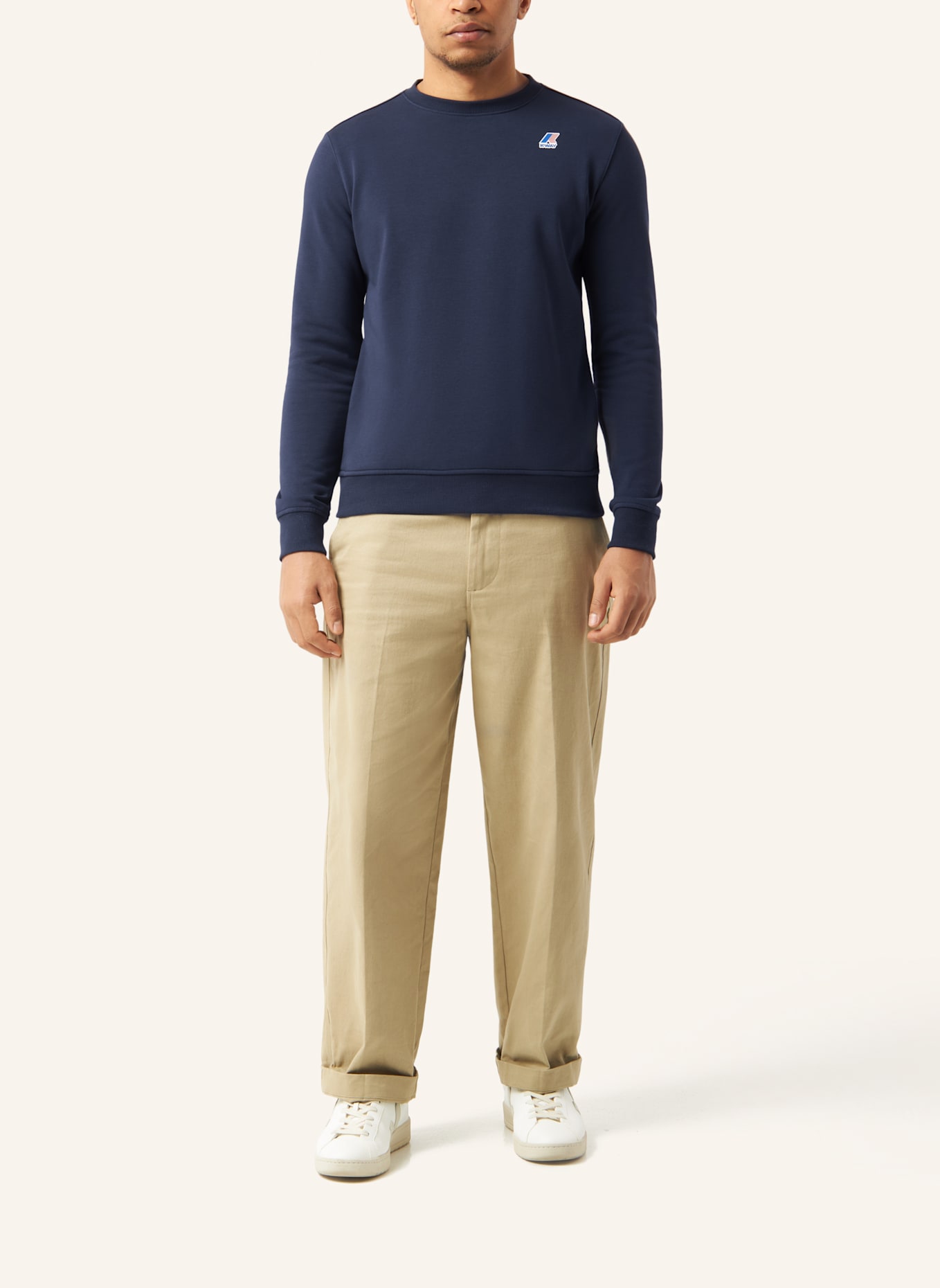 K-WAY Sweatshirt LE VRAI AUGUSTE POLY COTTON: BLAU