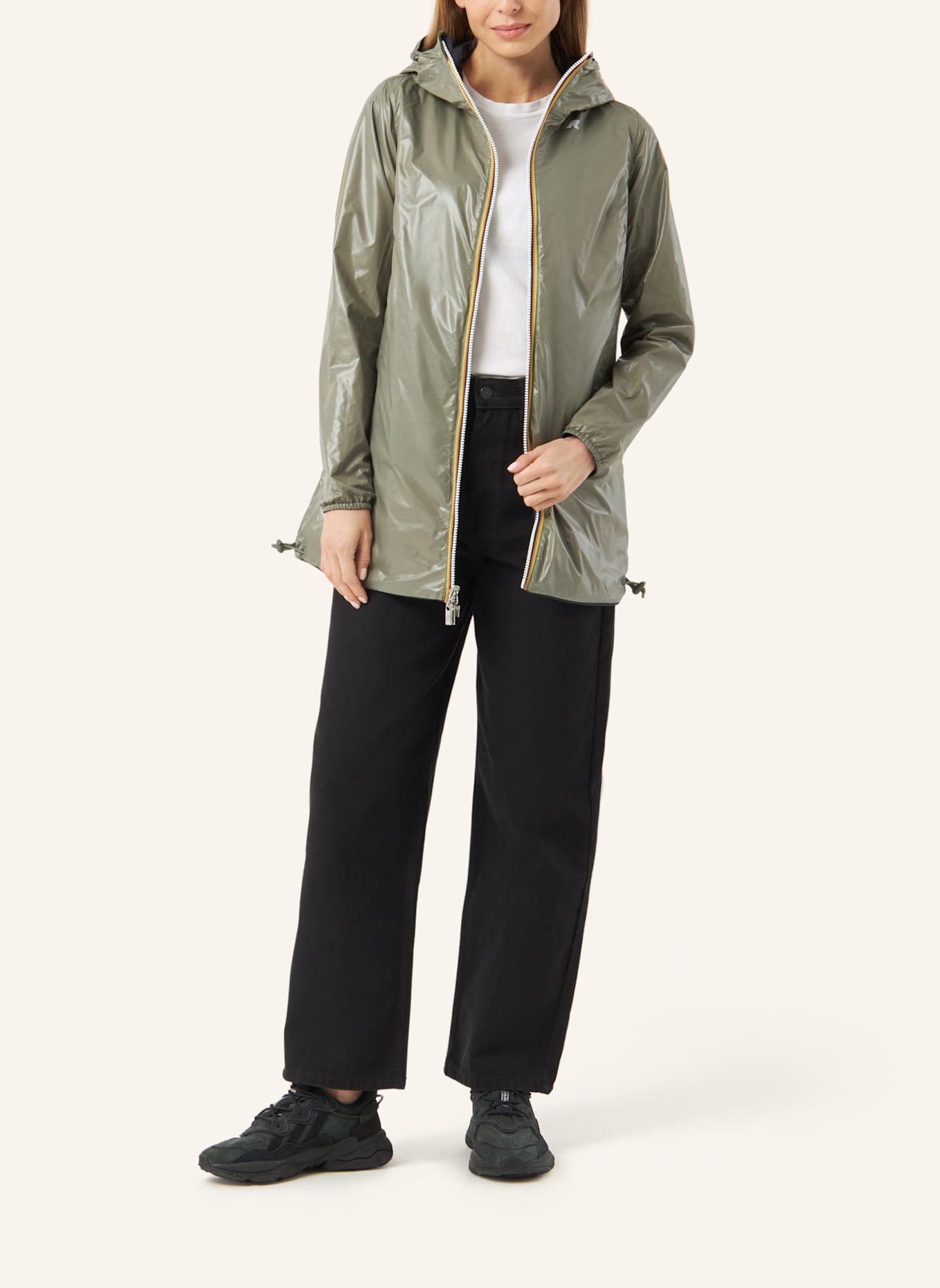 K-WAY Funktionsjacke SOPHIE PLUS 2 DOUBLE zum Wenden: BLAU/ GRÜN