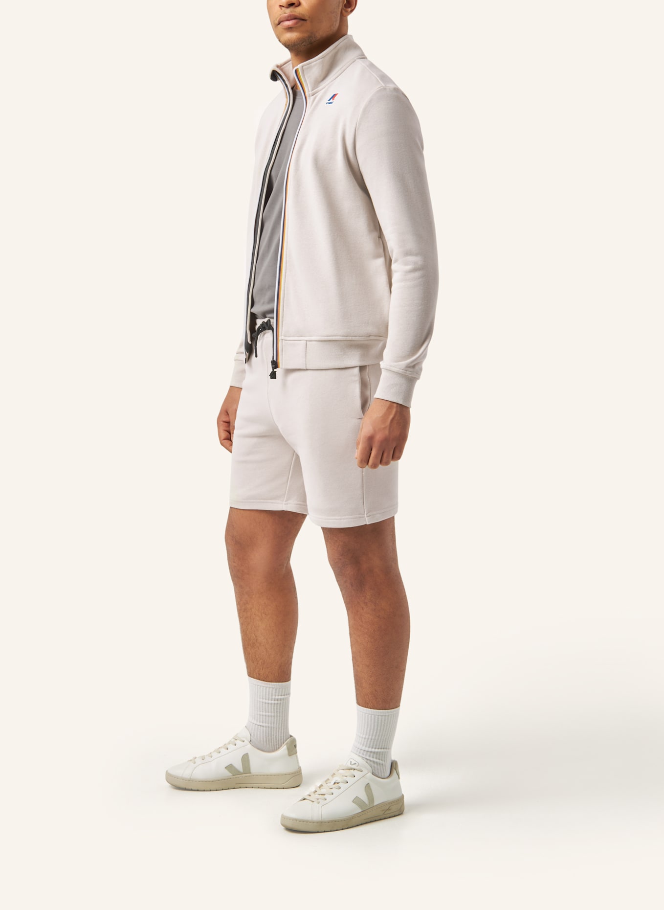 K-WAY Sweatjacke AUGUR POLY COTTON: BEIGE