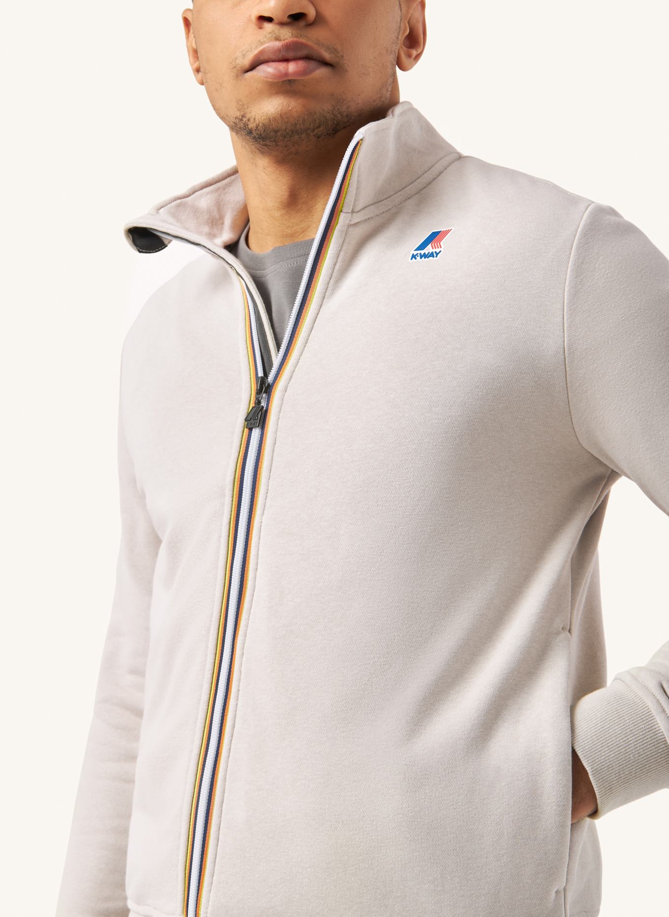K-WAY Sweatjacke AUGUR POLY COTTON: BEIGE