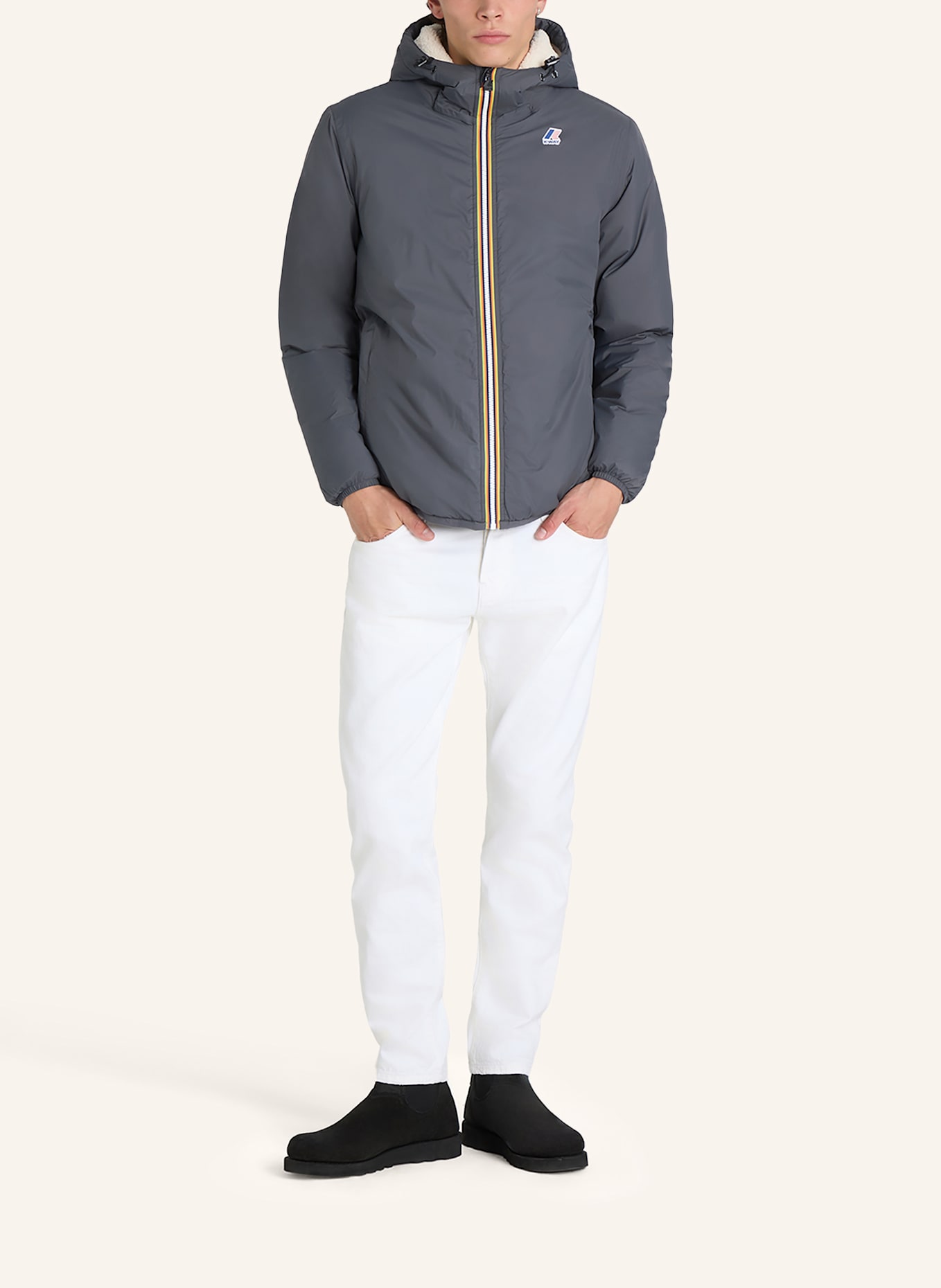 K-WAY Funktionsjacke LE VRAI 4.0 CLAUDE ORSETTO: DUNKELGRAU