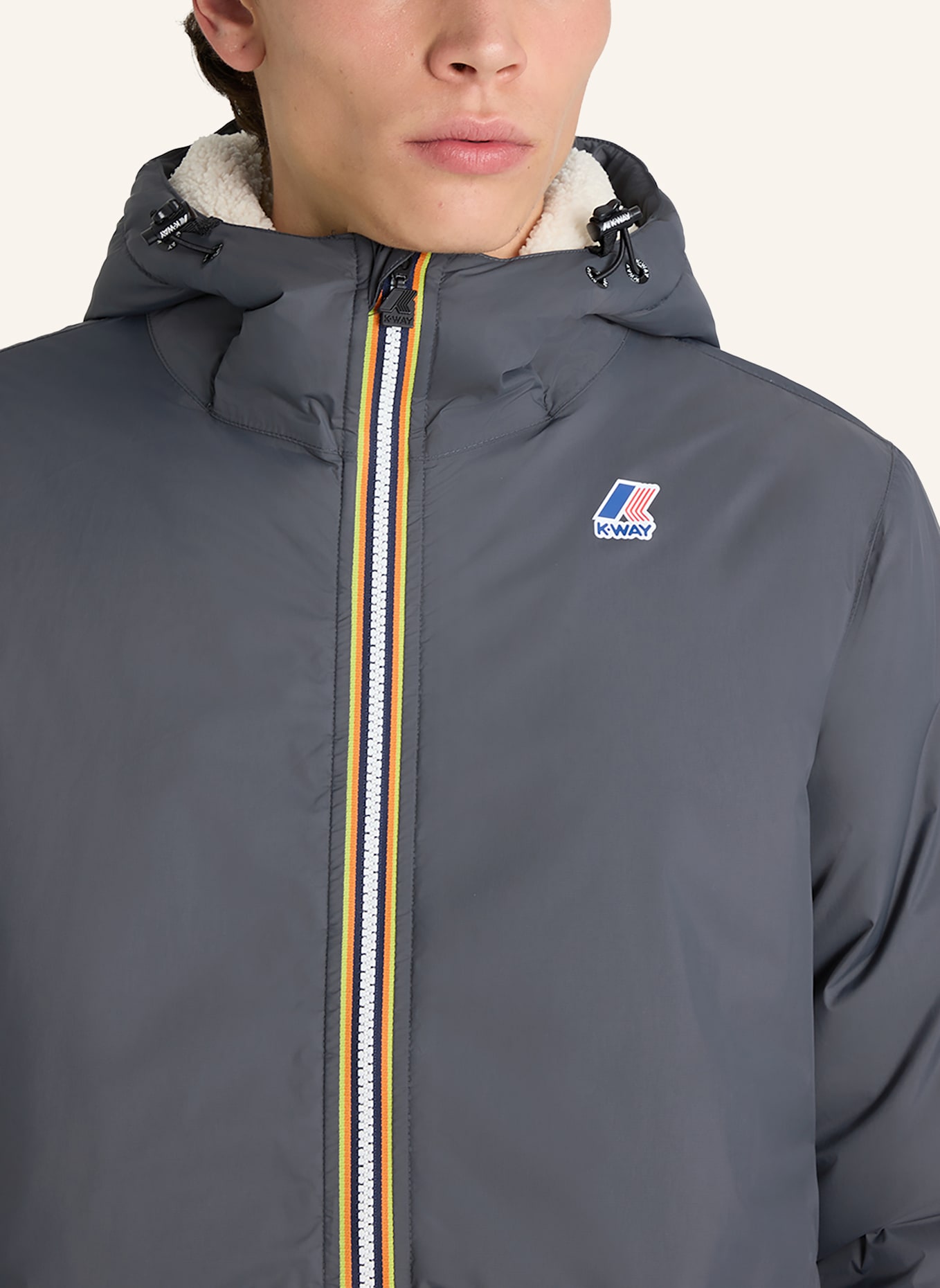 K-WAY Funktionsjacke LE VRAI 4.0 CLAUDE ORSETTO: DUNKELGRAU