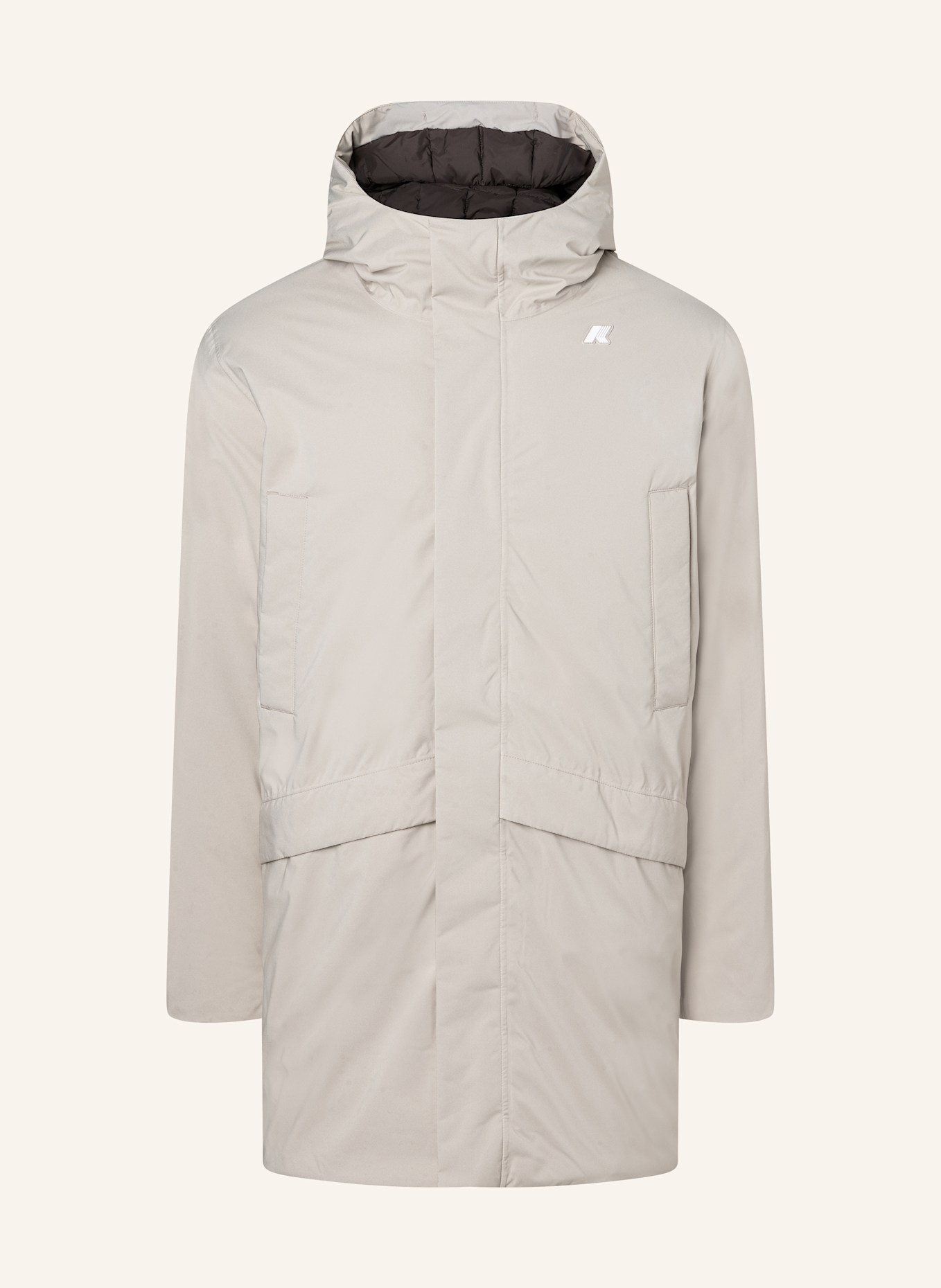 K-WAY Winterjacke JARNO ST THERMO: BEIGE/ SCHWARZ