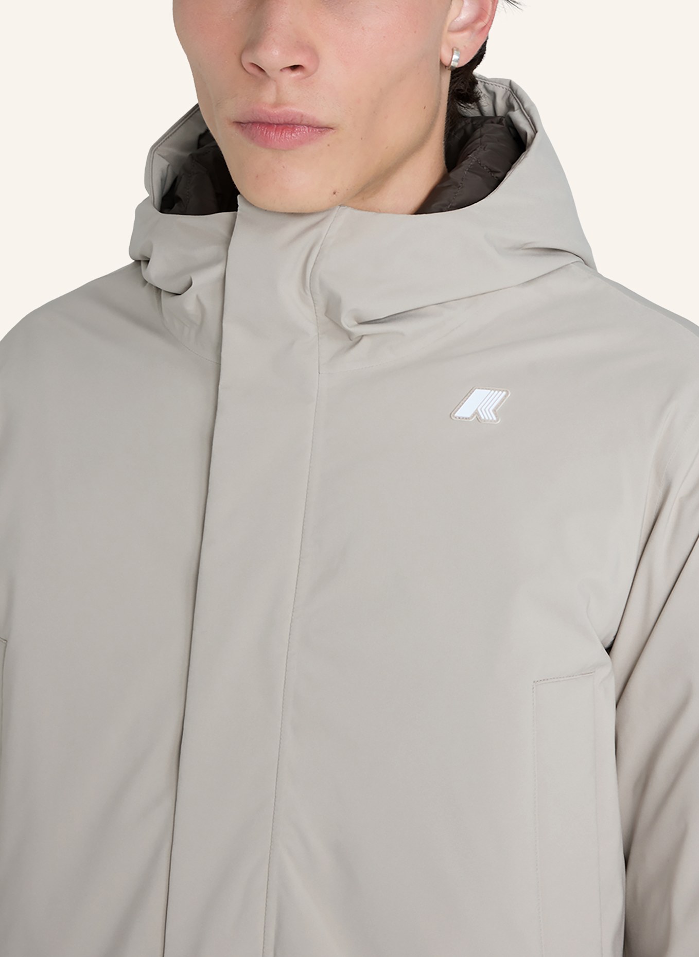 K-WAY Winterjacke JARNO ST THERMO: BEIGE/ SCHWARZ