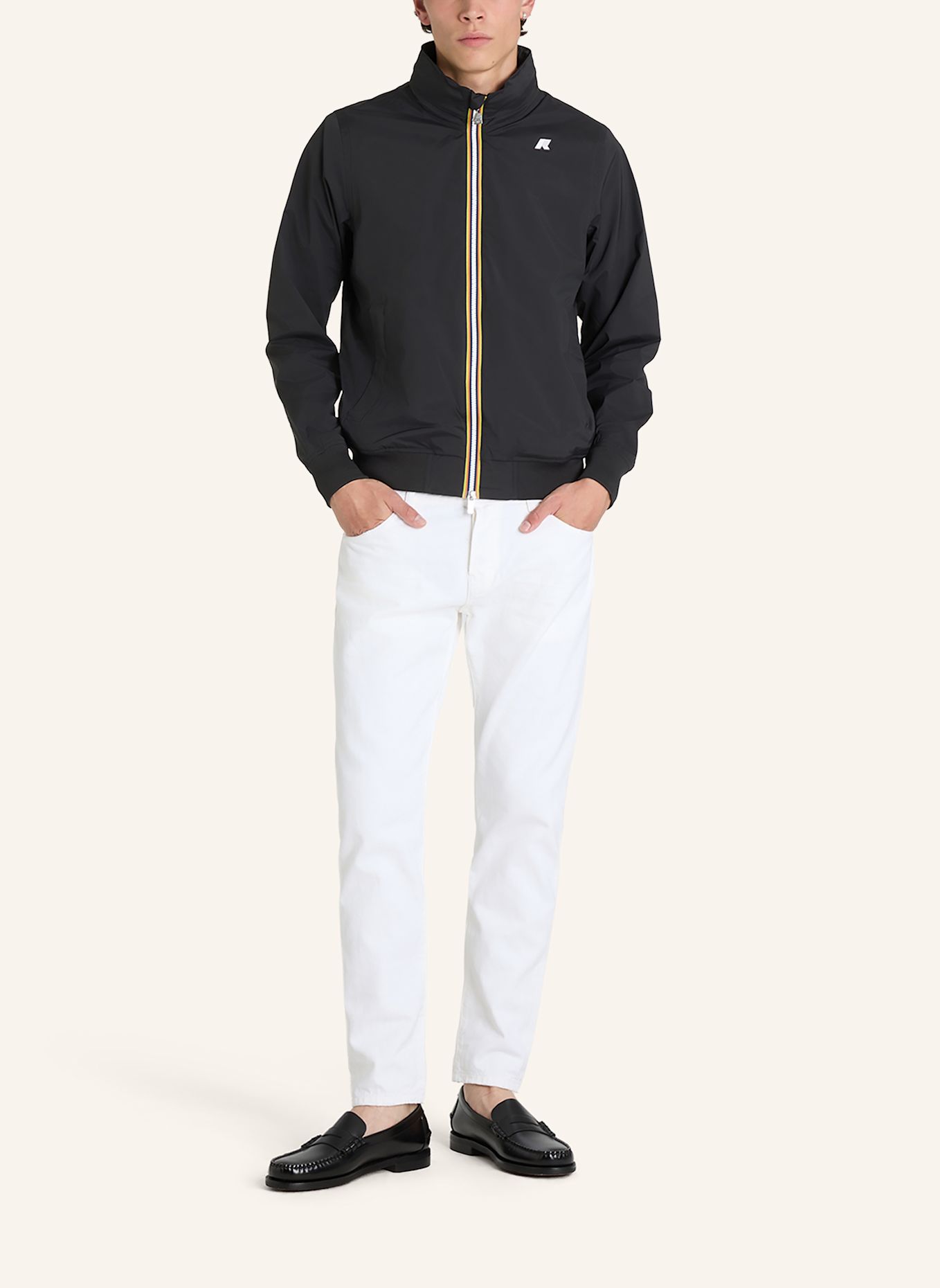 K-WAY Funktionsjacke AMAURY STRETCH NYLON JERSEY: SCHWARZ