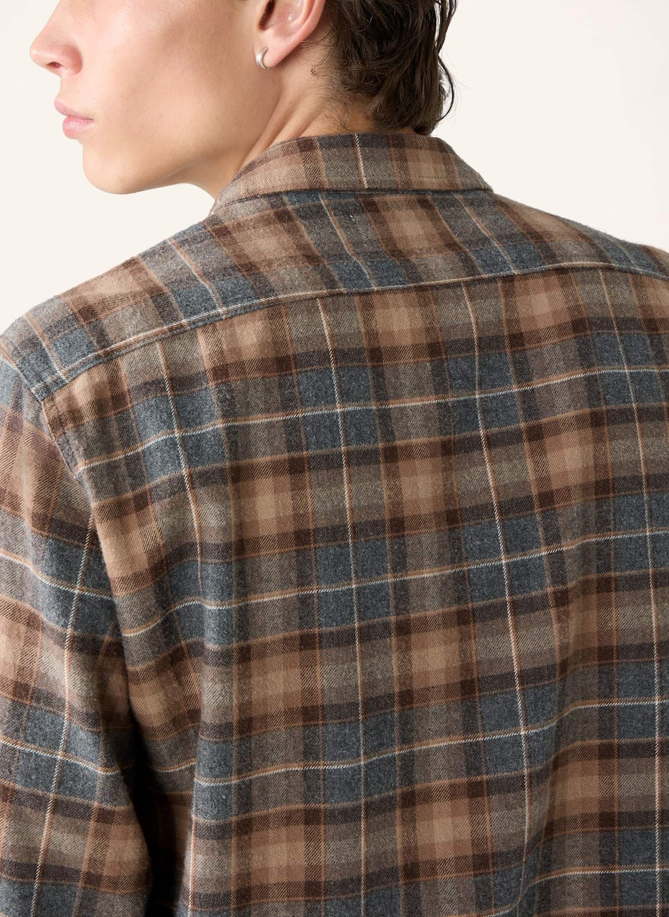 THE.NIM STANDARD Hemd DETROIT SHIRT: BEIGE/ BRAUN