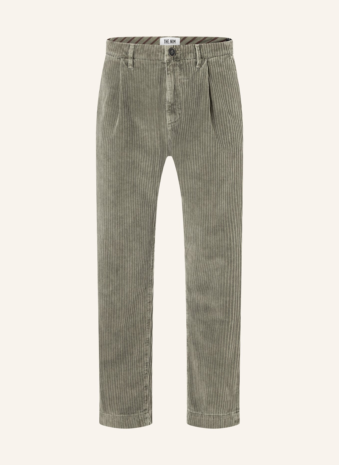 THE.NIM STANDARD Hose CORD CHINO LOOSE: GRÜN