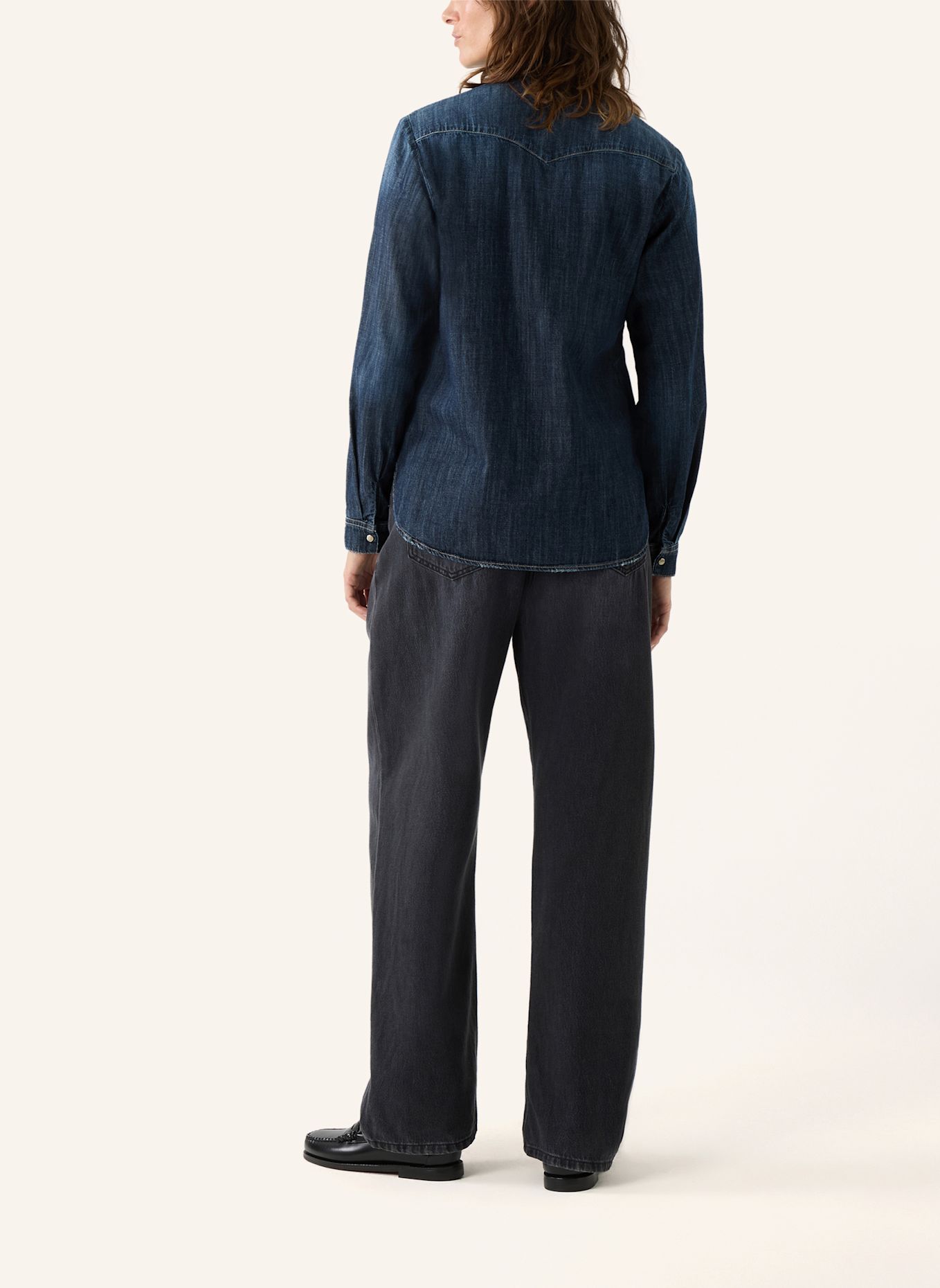 THE.NIM STANDARD Hemd WOMAN REGULAR SHIRT: GRAU