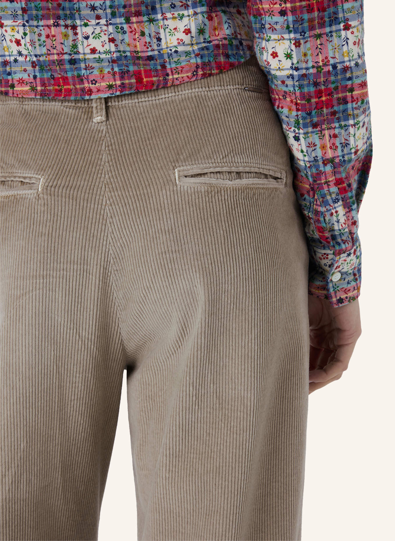 THE.NIM STANDARD Hose CHINO PINCE: BEIGE/ BRAUN