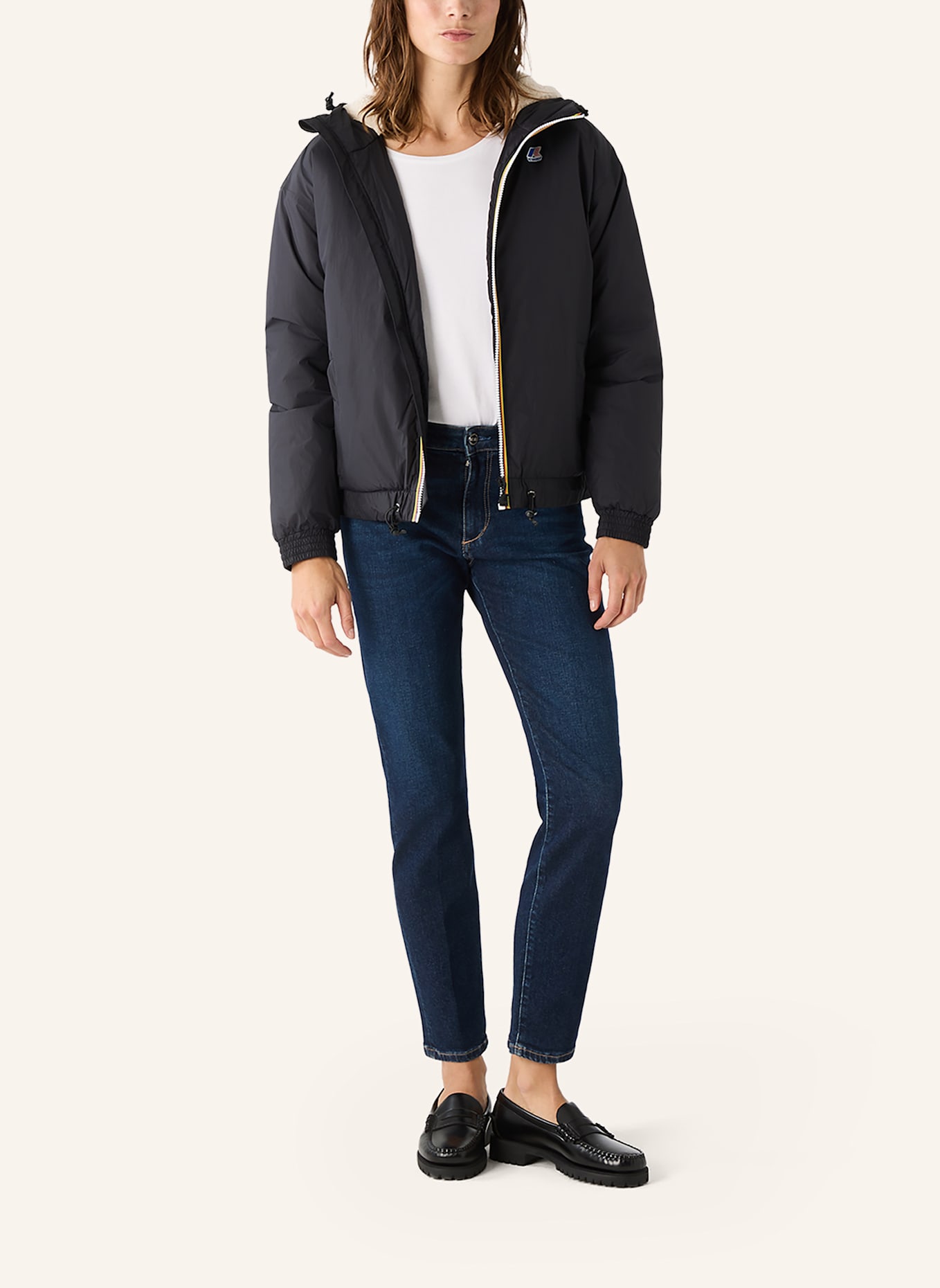 K-WAY Winterjacke LE VRAI 4.0 ALBINE ORSETTO: SCHWARZ