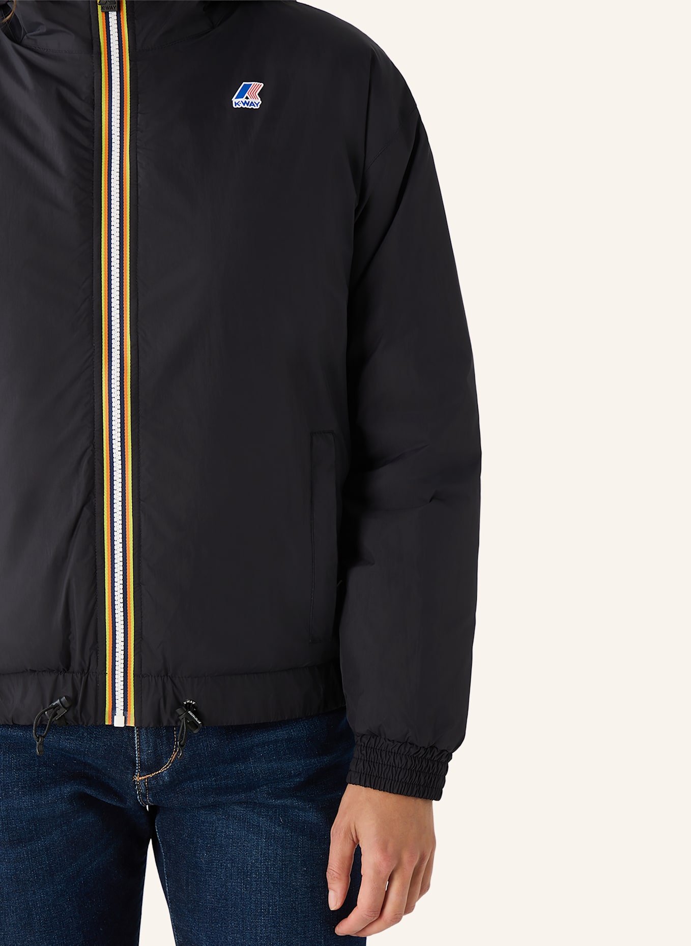 K-WAY Winterjacke LE VRAI 4.0 ALBINE ORSETTO: SCHWARZ