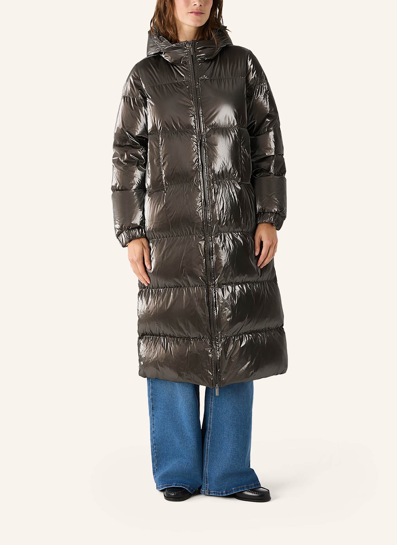 K-WAY Winterjacke RUENNE THERMO PEARLY: SCHWARZ/ GRÜN