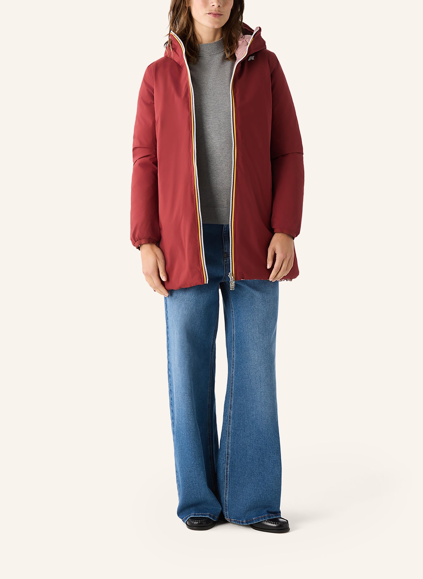 K-WAY Winterjacke SOPHIE ST THERMO DOUBLE zum Wenden: ROT/ PINK