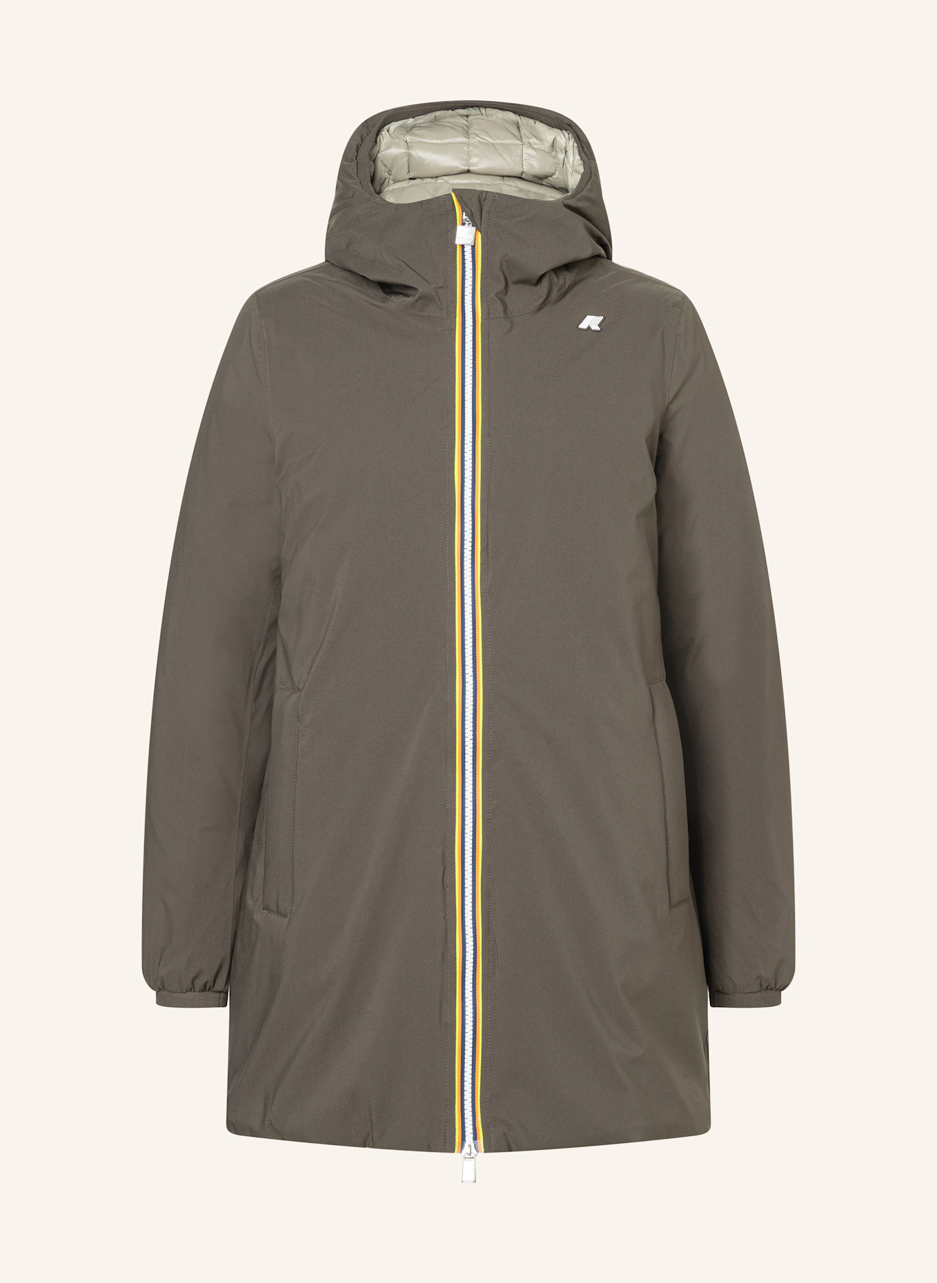 K-WAY Winterjacke SOPHIE ST THERMO DOUBLE zum Wenden: SCHWARZ/ GRÜN