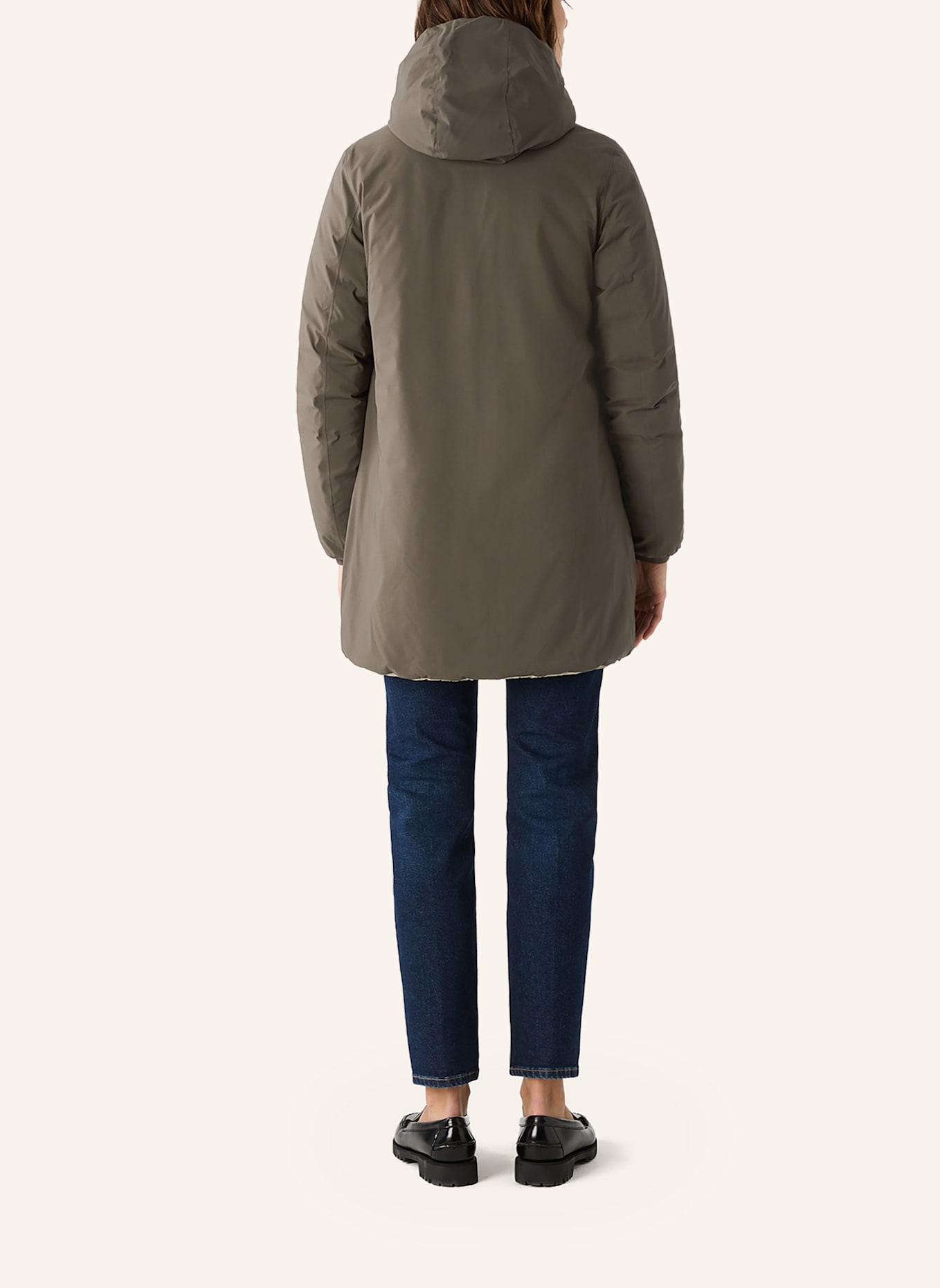 K-WAY Winterjacke SOPHIE ST THERMO DOUBLE zum Wenden: SCHWARZ/ GRÜN