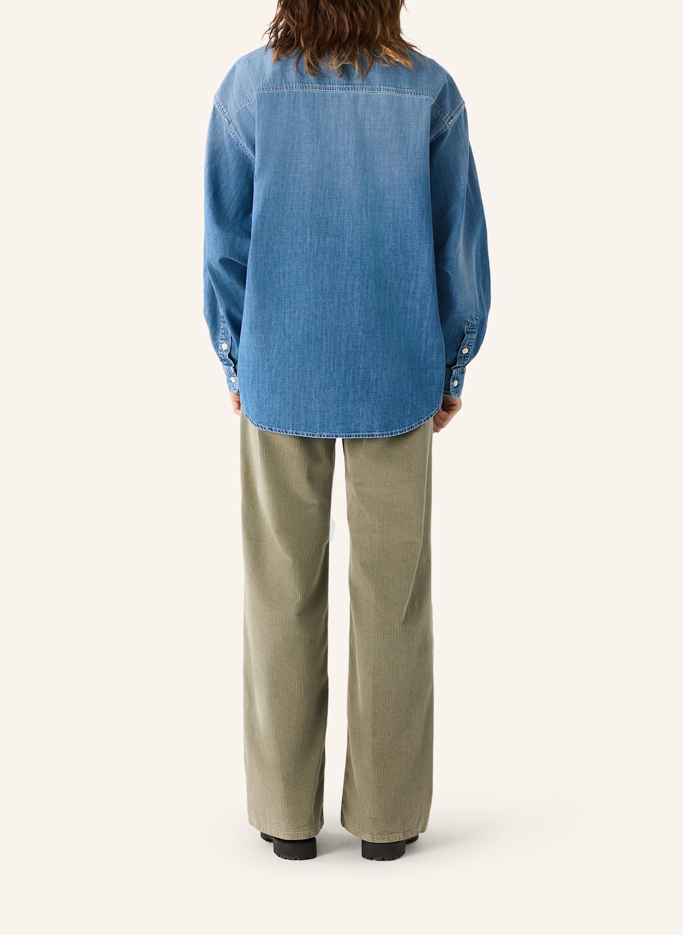 THE.NIM STANDARD Hemd WOMAN L/S OVERSHIRT: BLAU