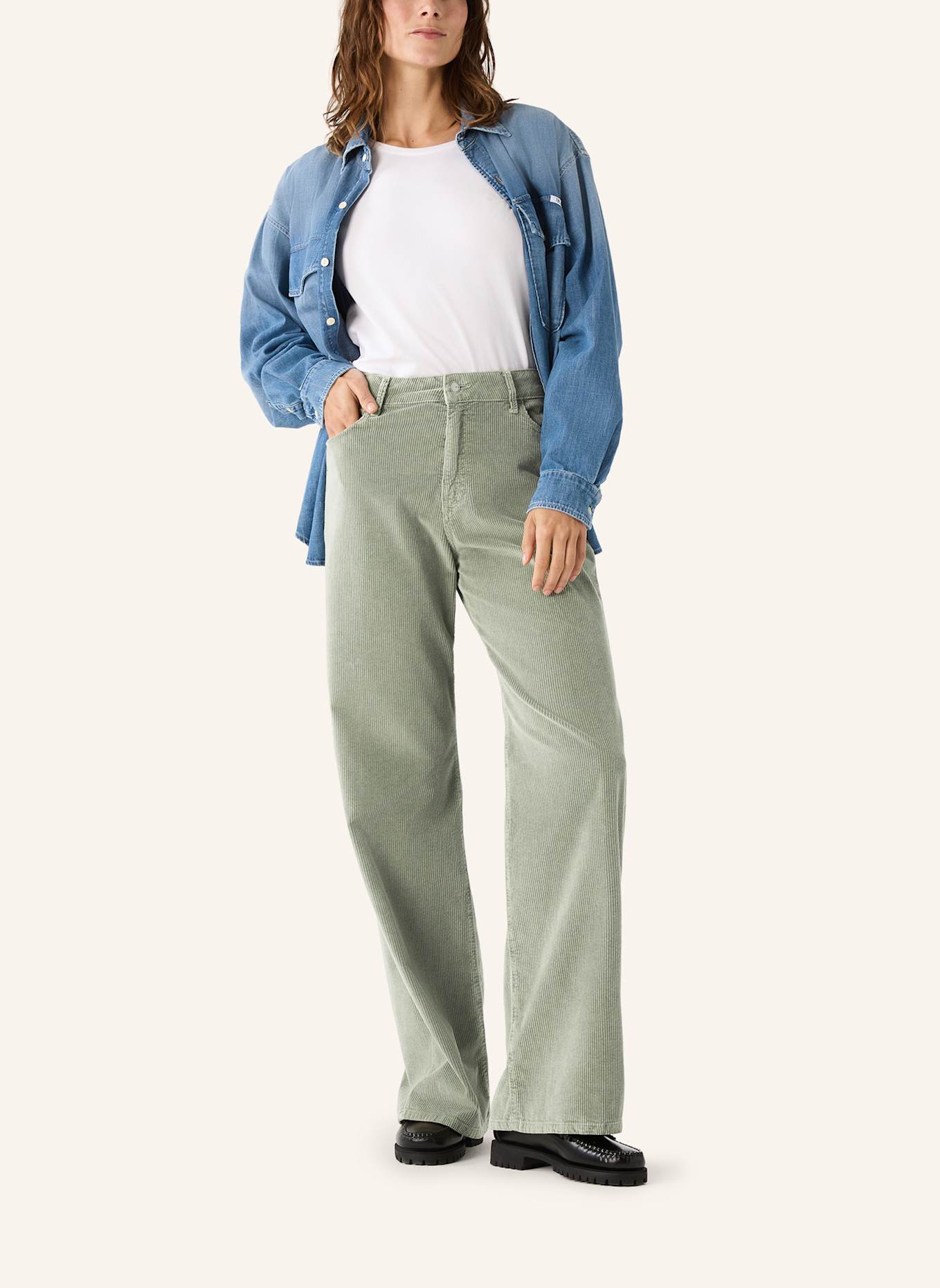 THE.NIM STANDARD Hose DEBBIE PANTS: GRÜN