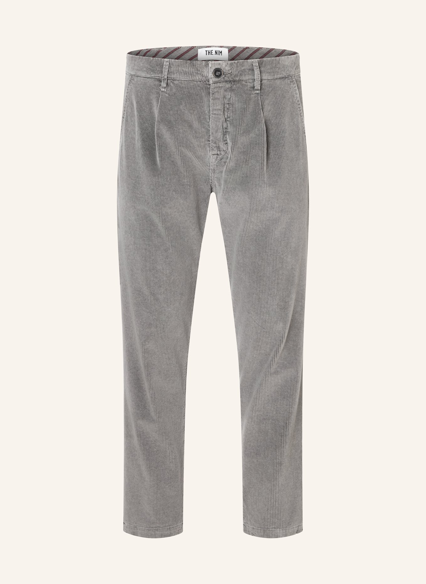 THE.NIM STANDARD Hose CORD CHINO PINCE: GRAU