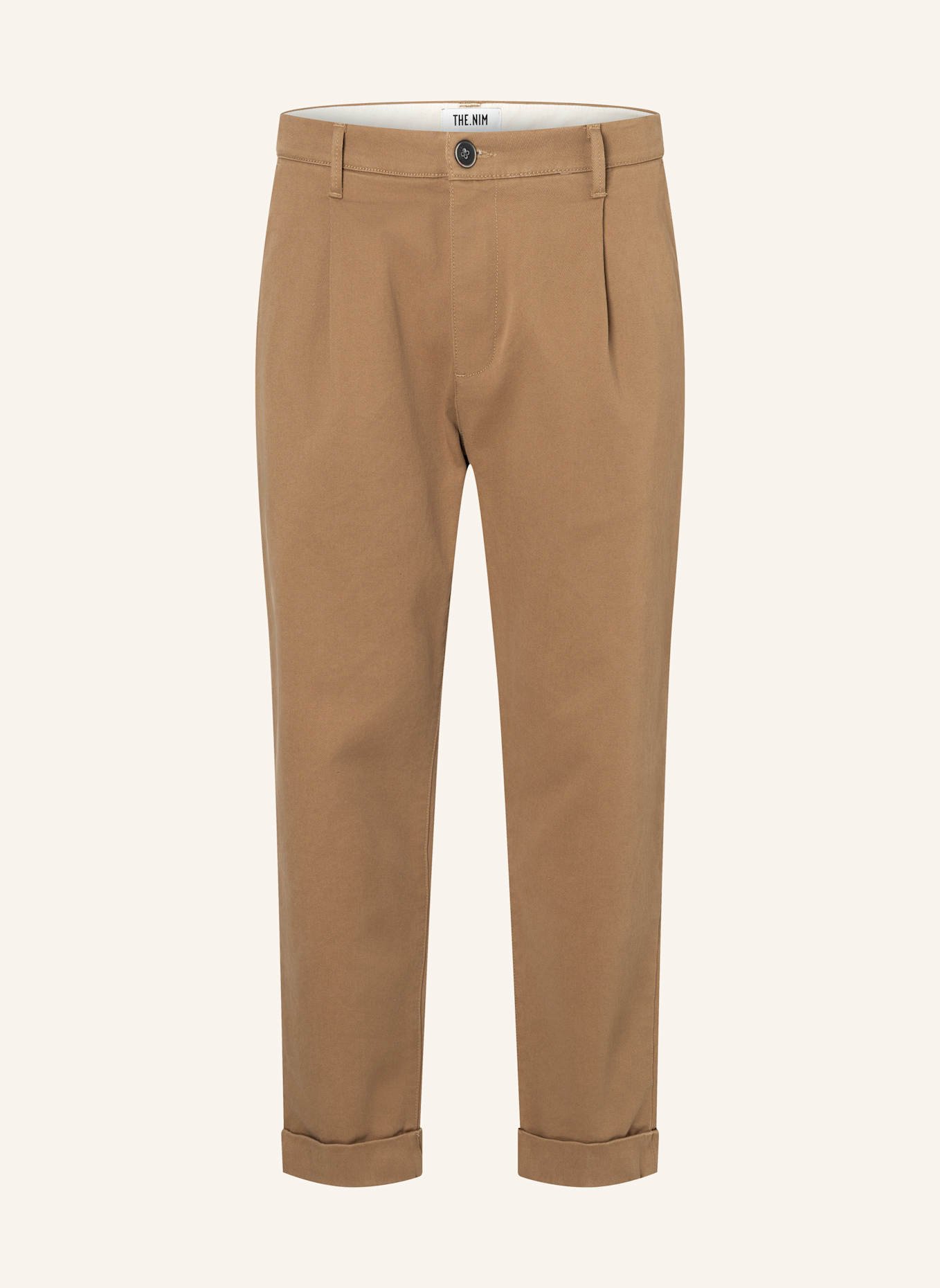 THE.NIM STANDARD Hose TWILL CHINO LOOSE: BRAUN/ BEIGE